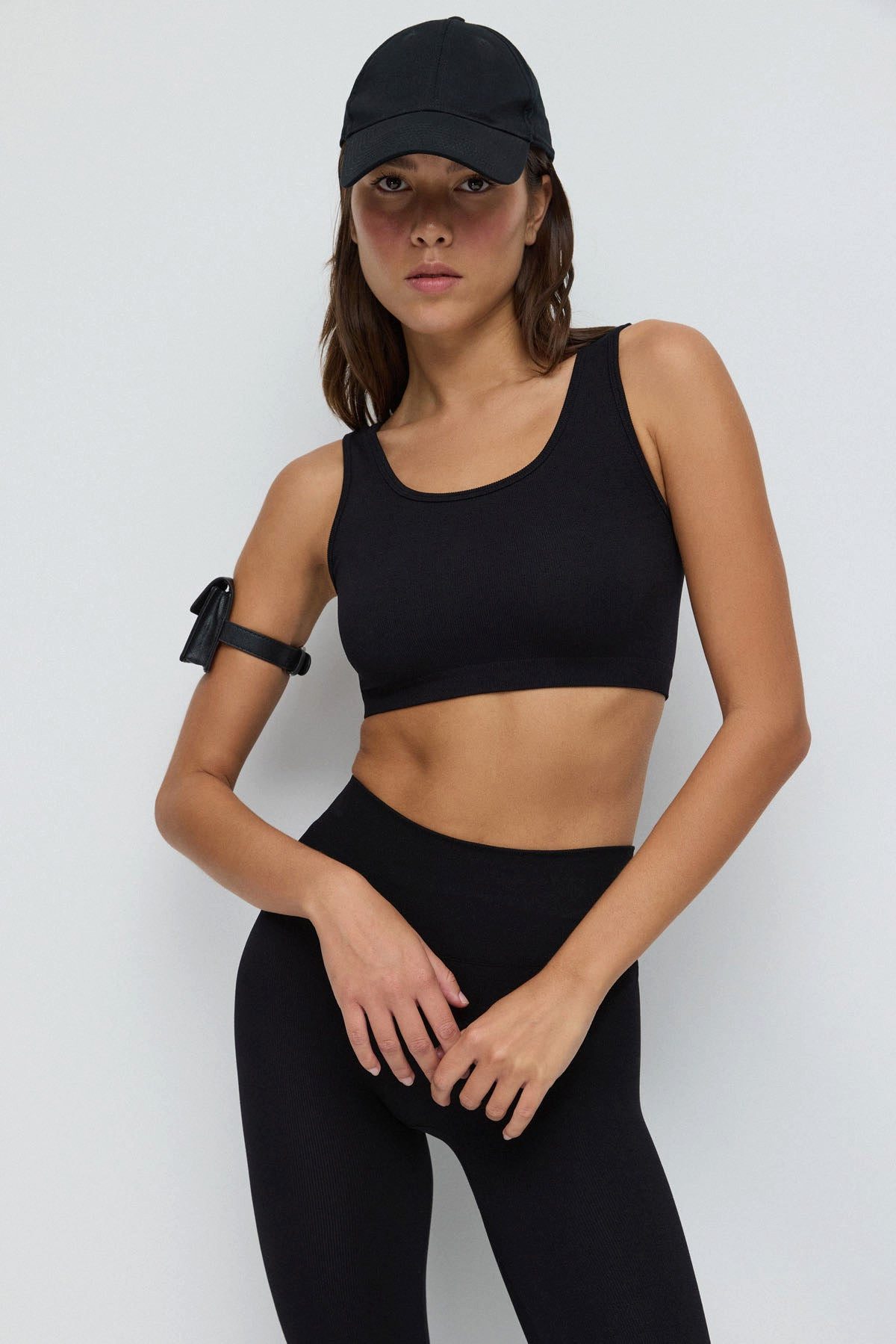 Blusentop Kurzärmelige Crop-Bluse