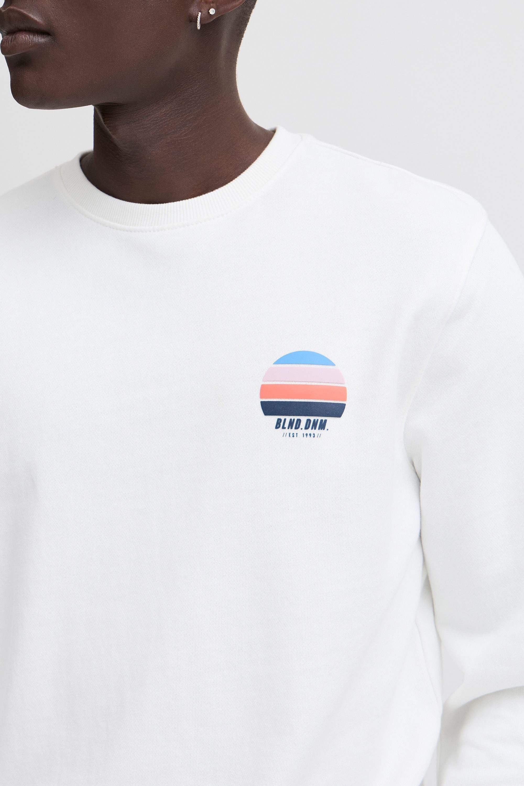 Blend Rundhalspullover BHJarub Lässiger Sweatpullover mit Print