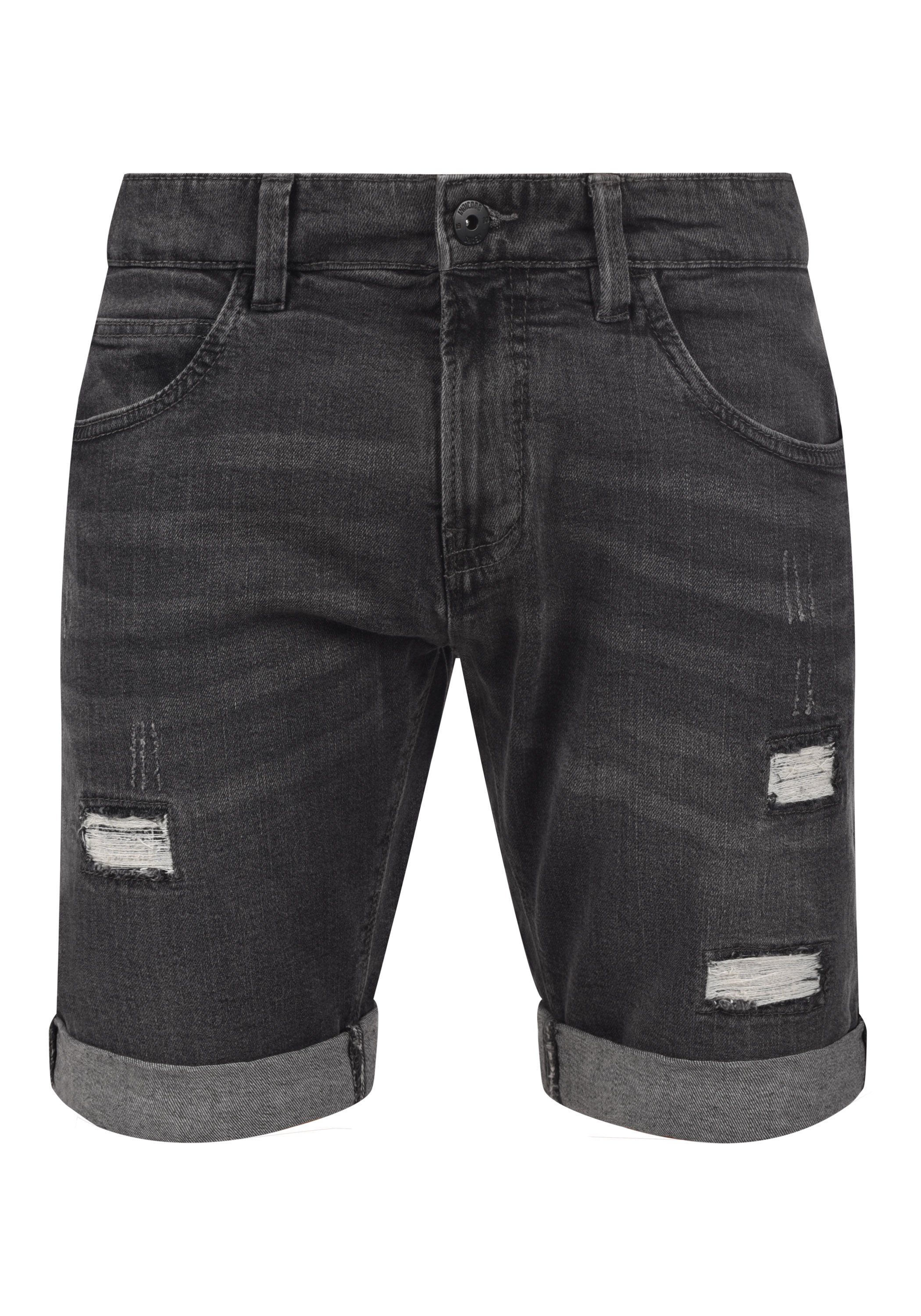 Jeansshorts - Dark Indicode Shorts Grey IDHallow 70201MM (910) -