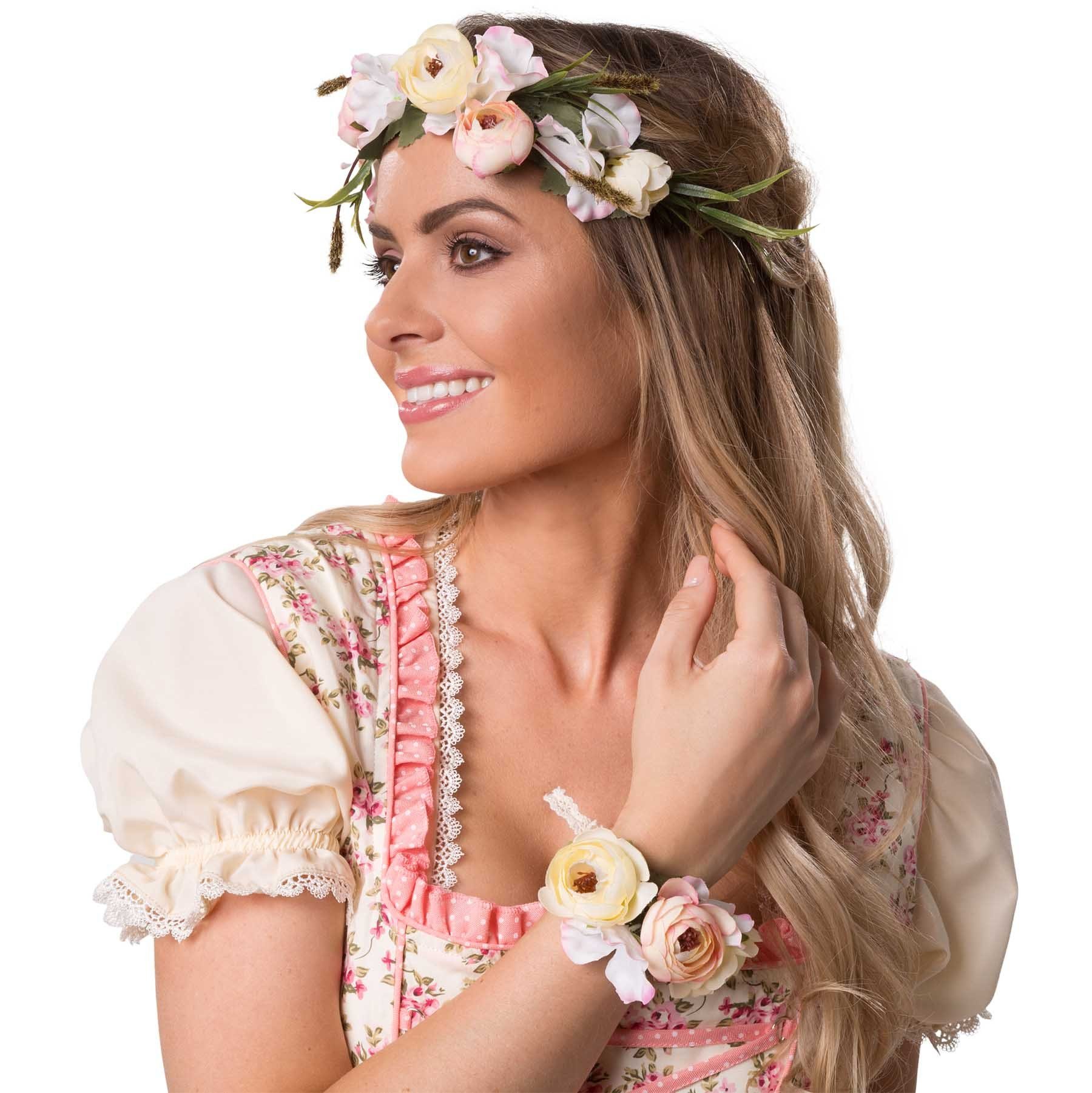 und Armreif dressforfun Berglust Haarband Blumenkranz