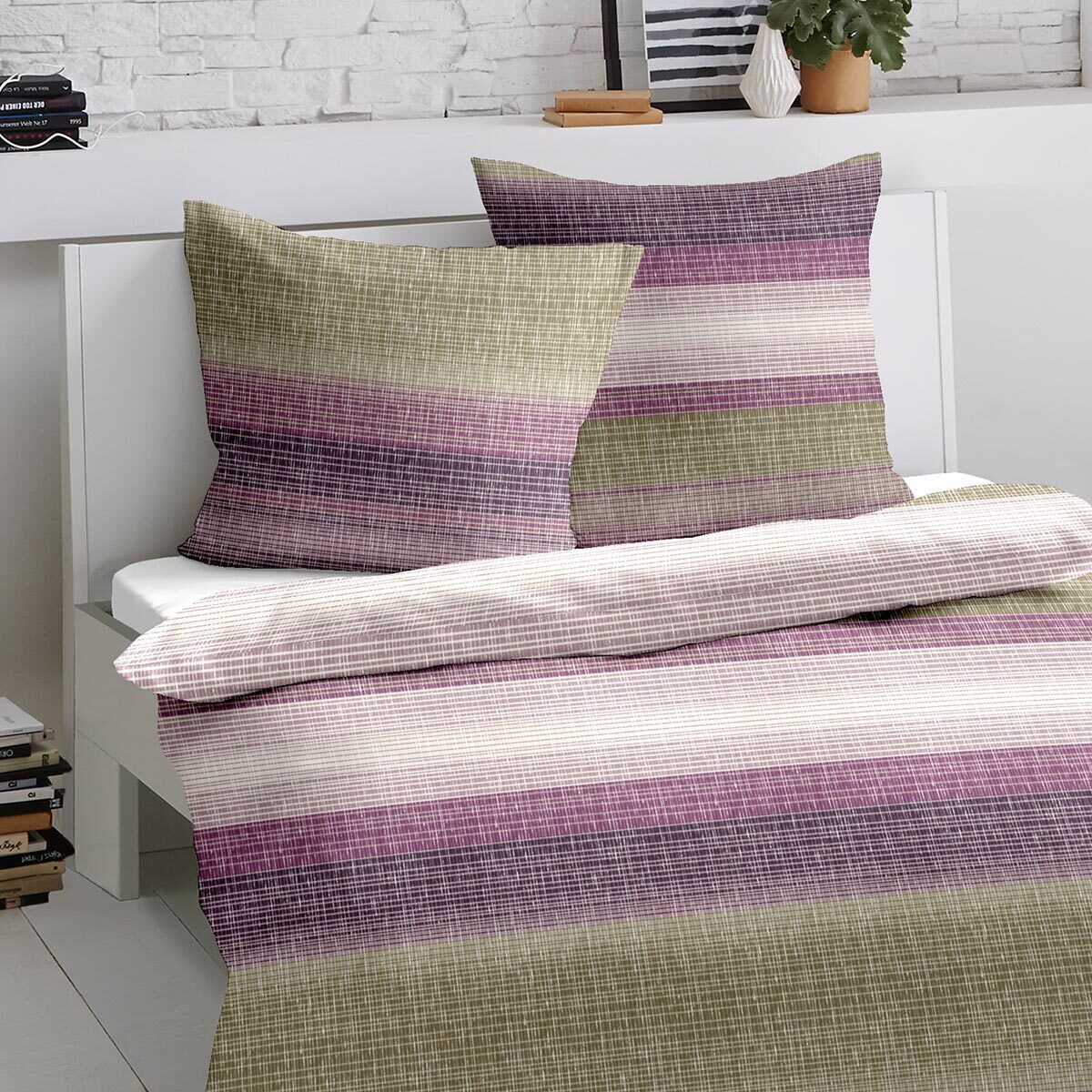 TRAUMSCHLAF Bettwäsche Elverum, Biber, 3 teilig, Biberbettwäsche weich und günstig online kaufen