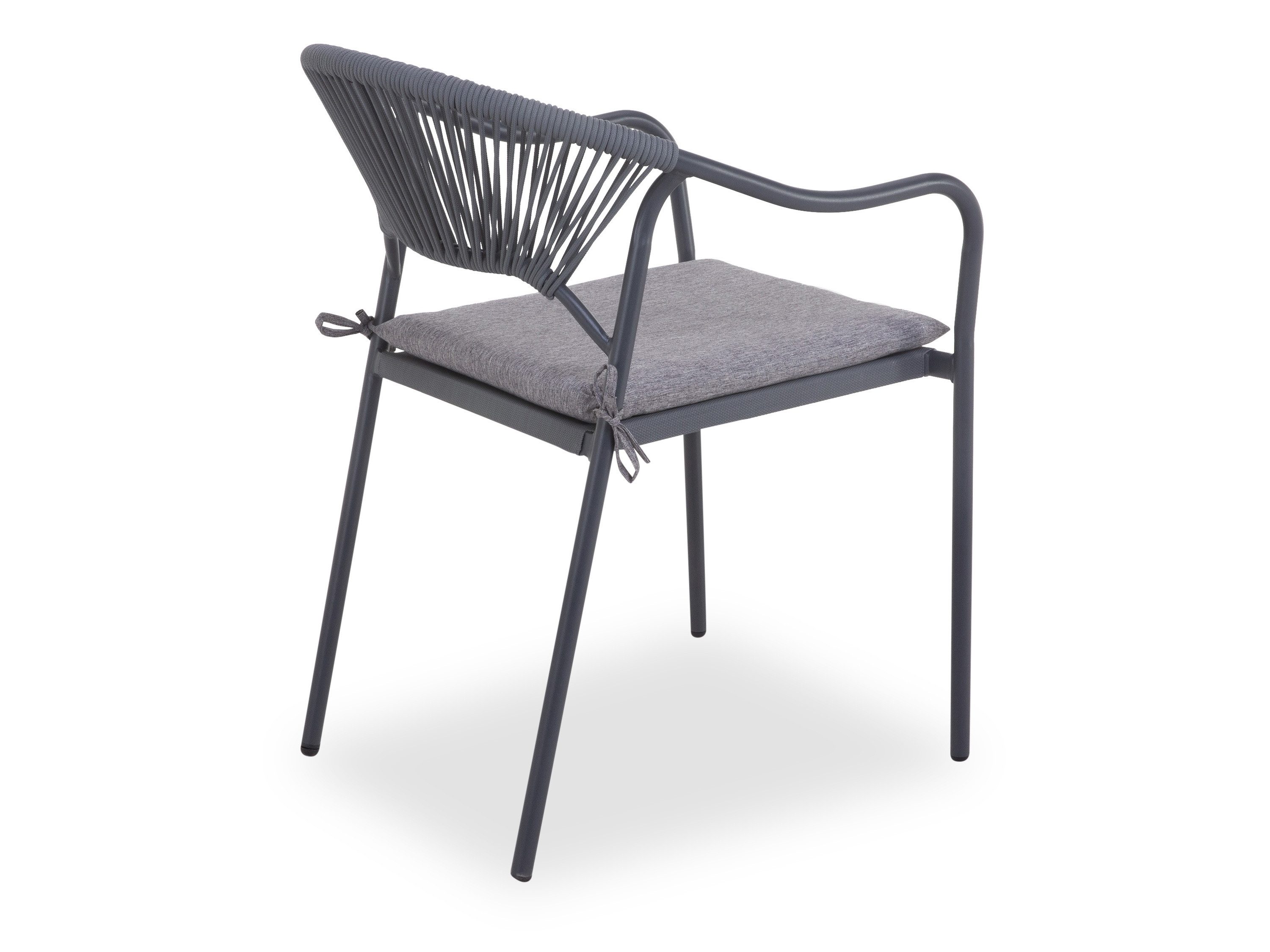 casa NOVA Gartenstuhl casa NOVA Stapelstuhl RIO LBH 66x54x82 cm grau Gartenstuhl Klappstuhl