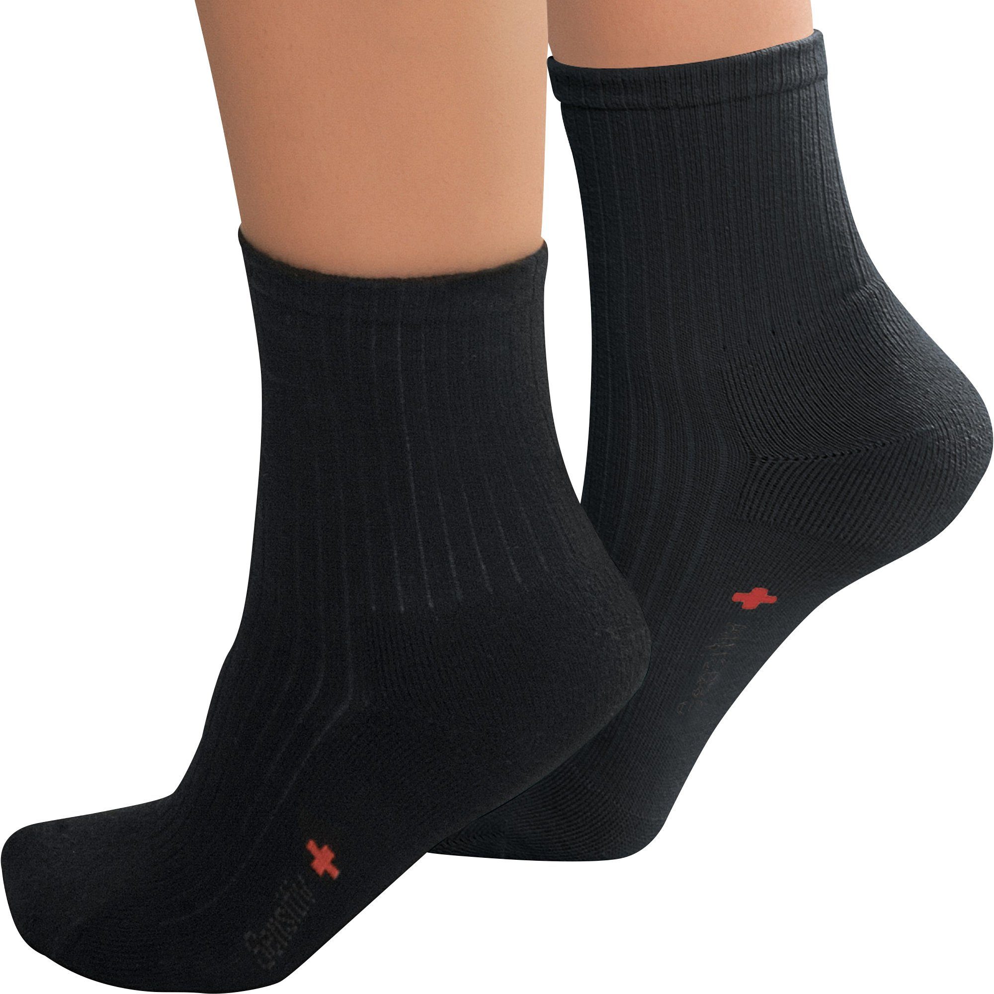 Fußgut Socken Unisex-Sensitiv-Socken 1 Paar Uni schwarz