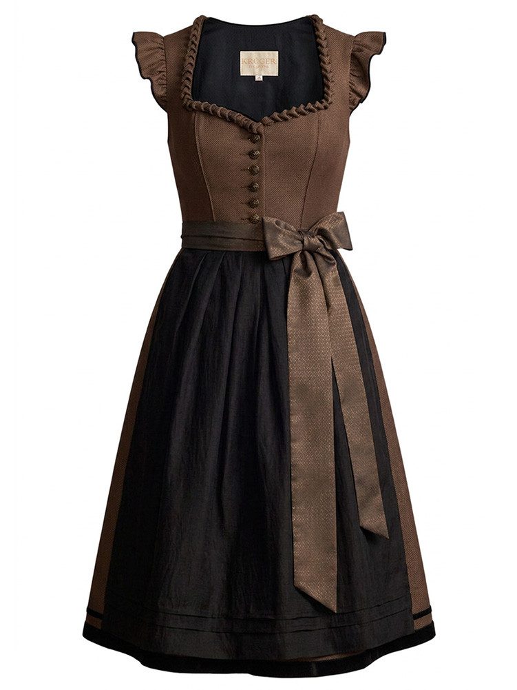 KRÜGER COLLECTION Dirndl Dirndl Gerena 70cm Länge braun