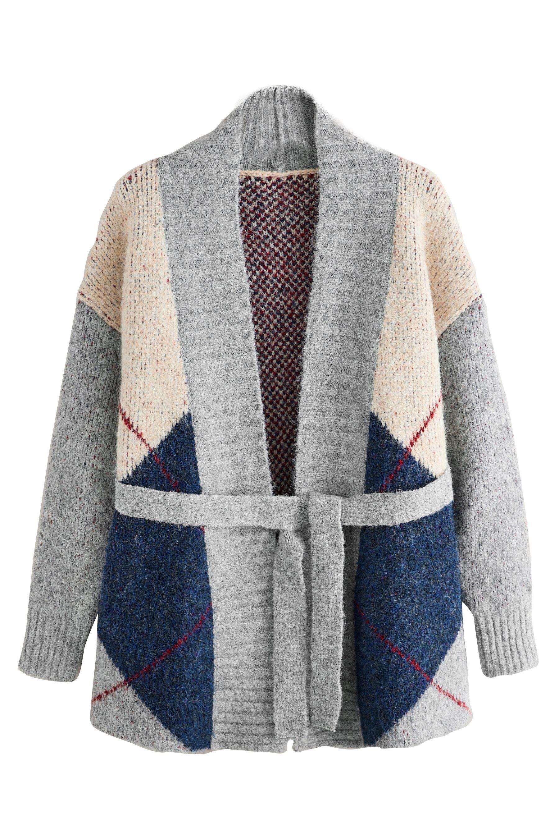 Next Strickjacke Strickjacke mit Wickeldesign (1-tlg) günstig online kaufen