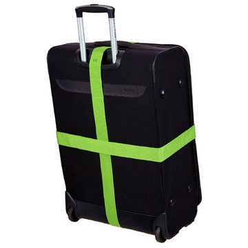 VARA Trolleyset TRAVELTO Koffergurt 2 Meter Kreuz Gurt zum verschliessen von Gepäck Gepäckgurt