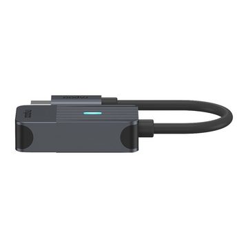 Rapoo UCA-1005 USB-C Adapter, USB-C auf DisplayPort, Grau USB-Adapter USB-C zu DisplayPort, 15 cm