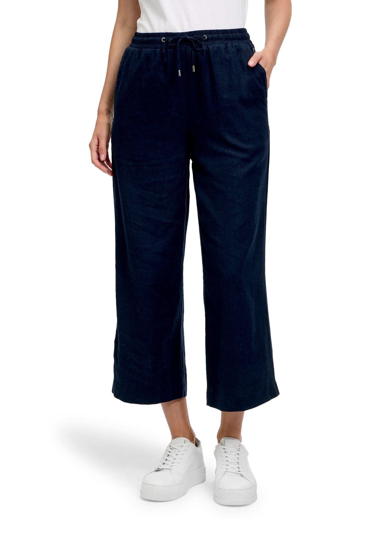 Betty&Co Leinenhose Damen mit elastischem Bund Material