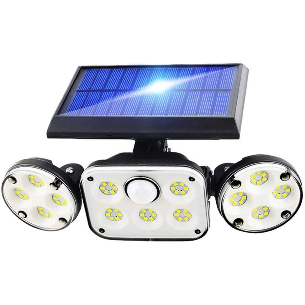 GelldG LED Solarleuchte Solarlampen mit Bewegungsmelder 78 LEDs IP65