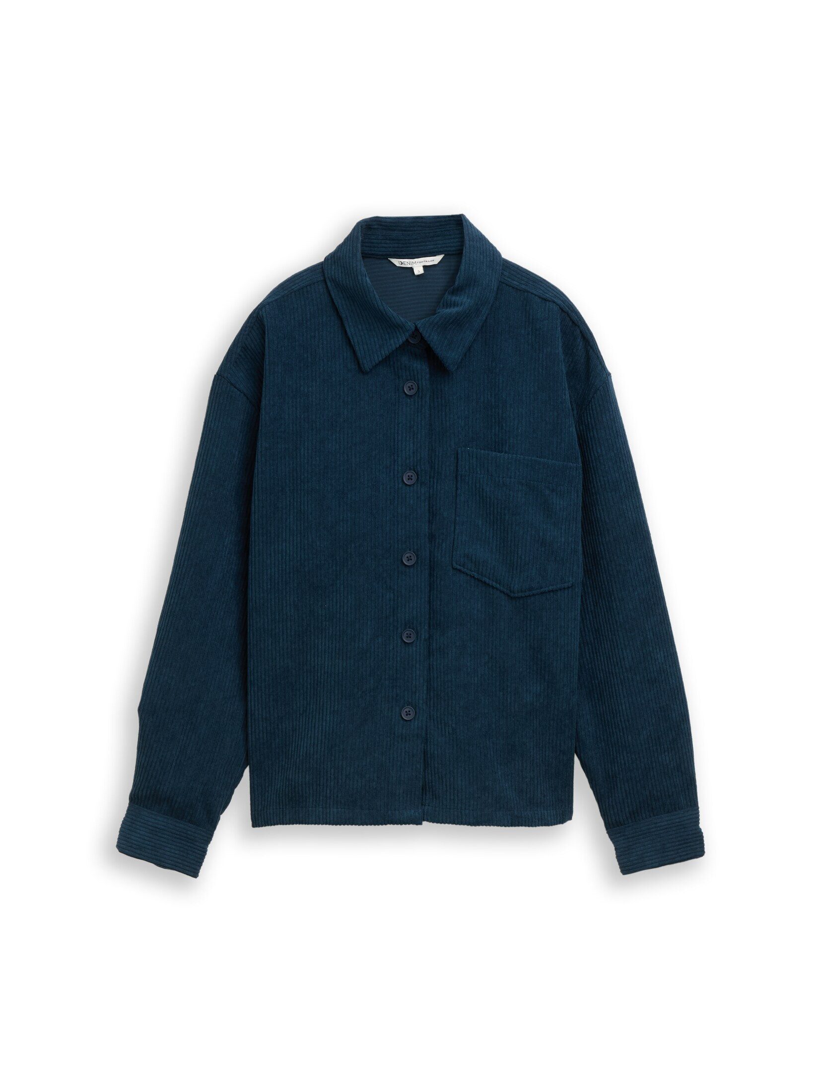 TOM TAILOR Denim Langarmbluse Blusen & Shirts Boxy Fit Cordbluse günstig online kaufen