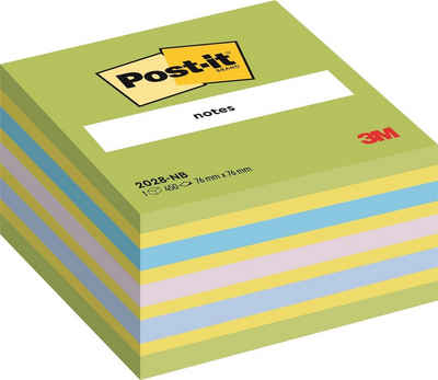 Post-it® Etiketten Post-it Haftnotiz-Würfel, 76 x 76 mm, Neon-Grüntöne