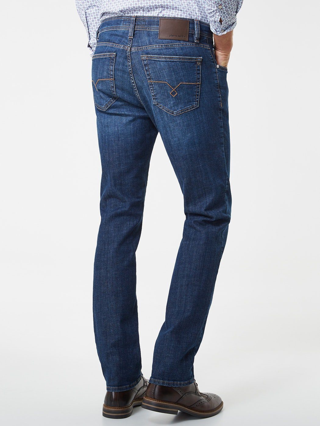 5-Pocket-Jeans PIERRE CARDIN DEAUVILLE authentic mid blue used