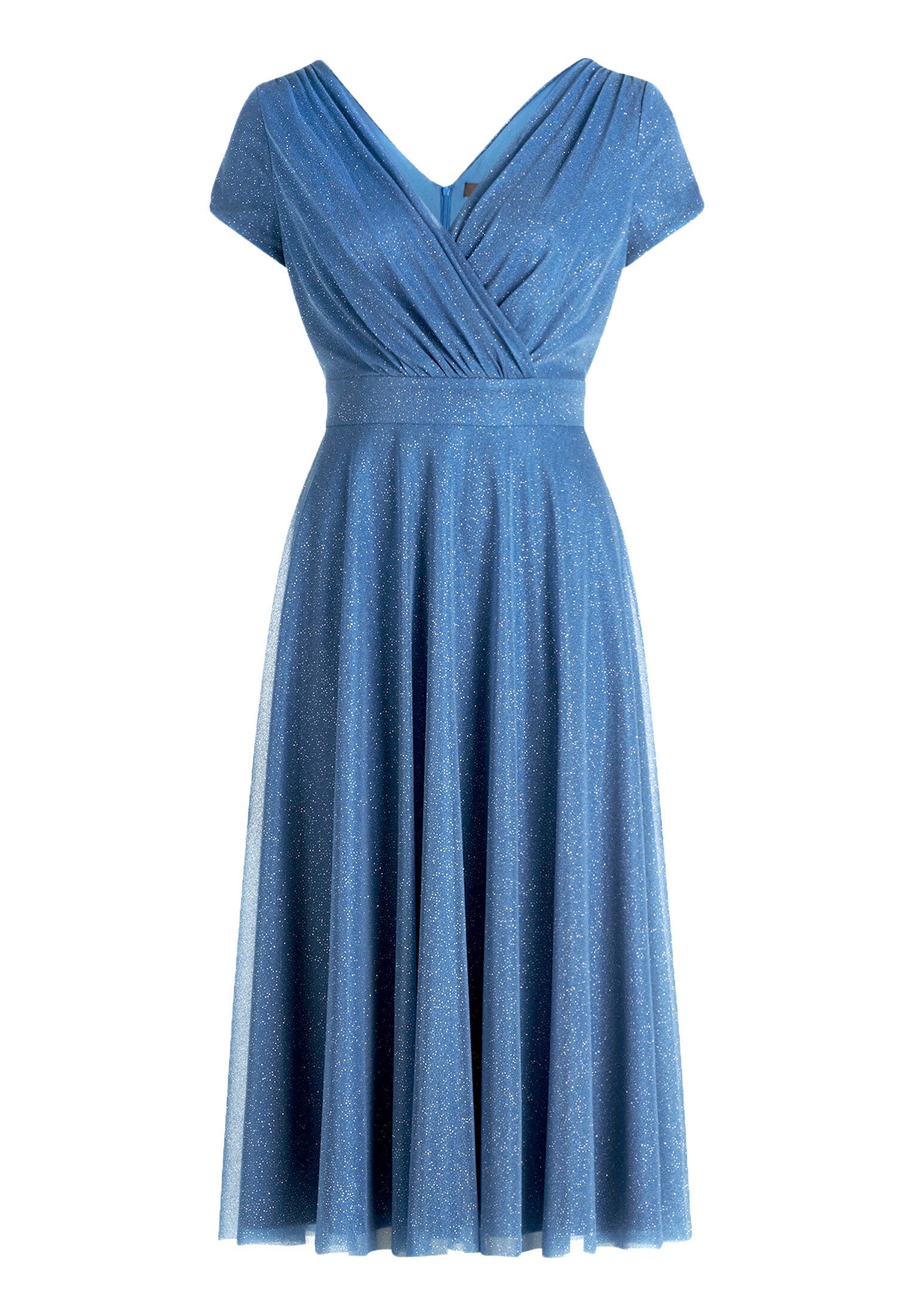 Vera Mont Cocktailkleid Damen im Glitzer-Look Stoff