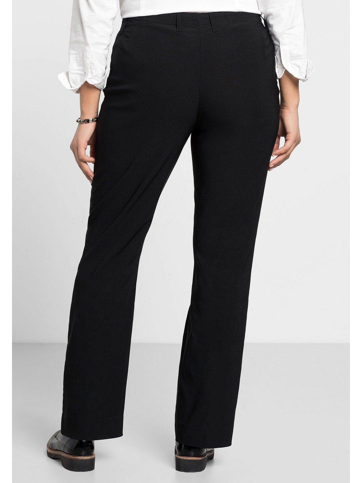 Sheego Stretch-Hose Große Größen »Die Bootcut« mit schmalem Bund