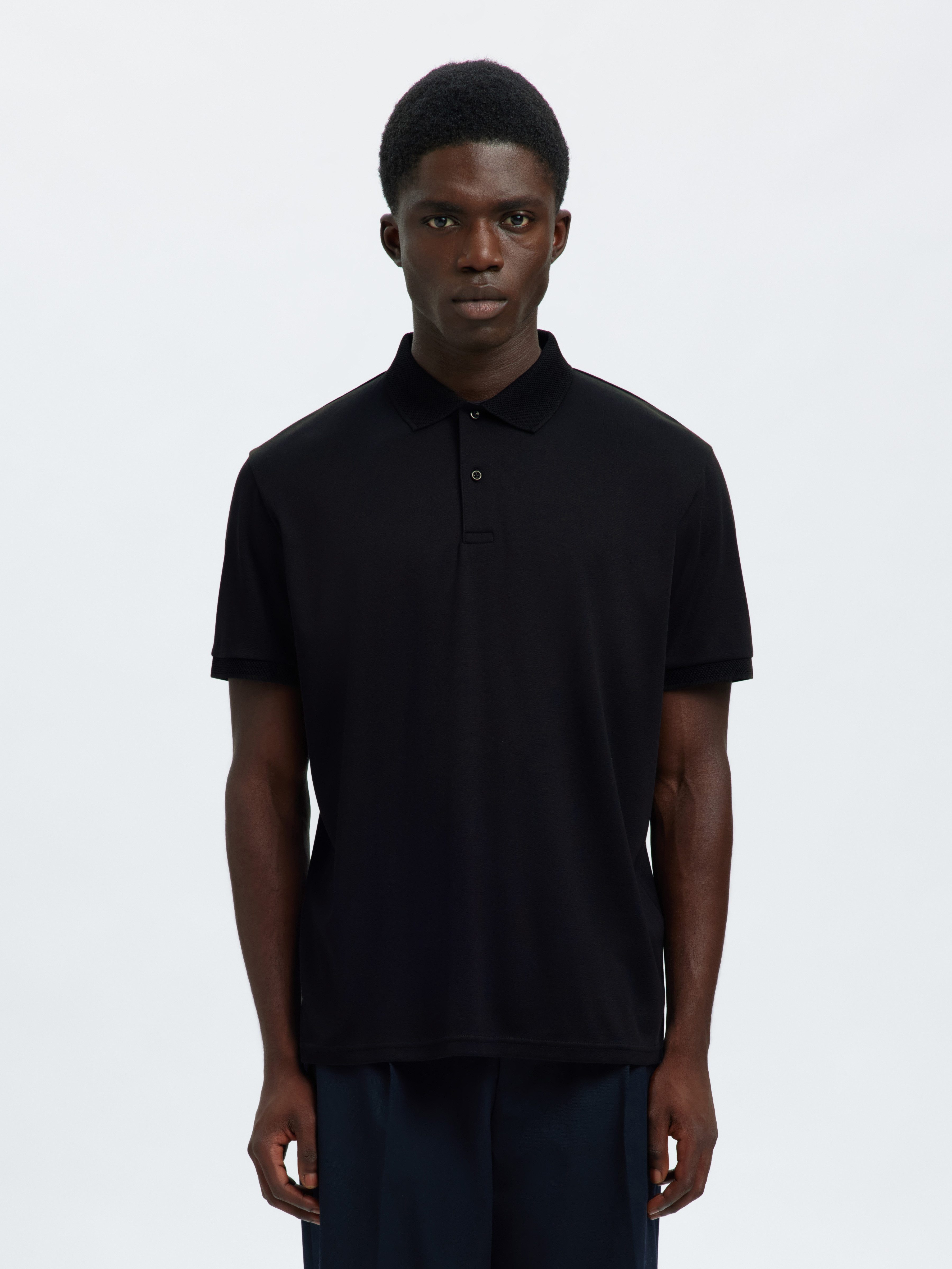Selected Poloshirt SLHFAVE BUTTON SS POLO NOOS Baumwollmischung, regular fit