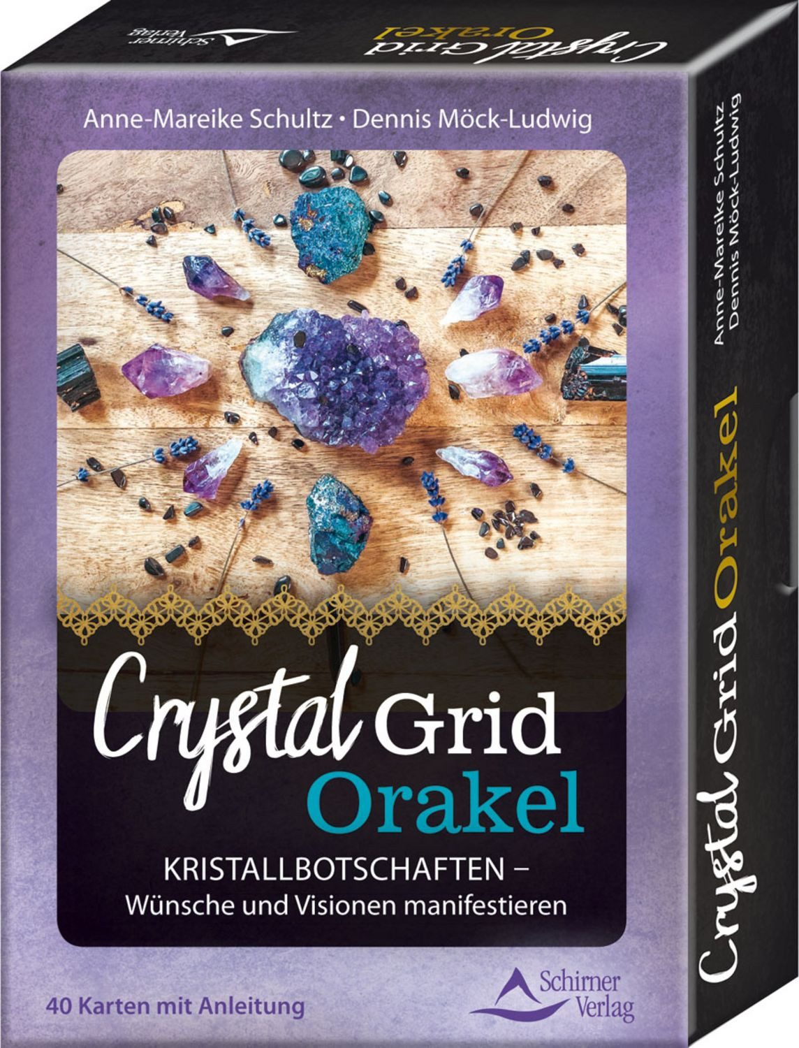 Crystal-Grid-Orakel – Kristallbotschaften – Wünsche und Visionen manif / Anne-Mareike Schultz, Dennis Möck-Ludwig