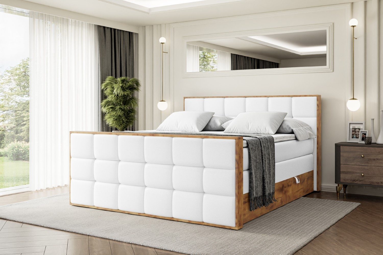 ALTDECOR Boxspringbett LOLLI2-Z KING (Multipocket-Matratze H4, günstig online kaufen