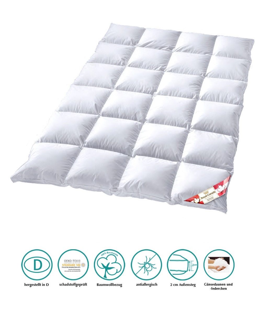 Canada Gänsedaunenbettdecke Royal Canada Goose Gänsedaune Ganzjahresdecke K günstig online kaufen