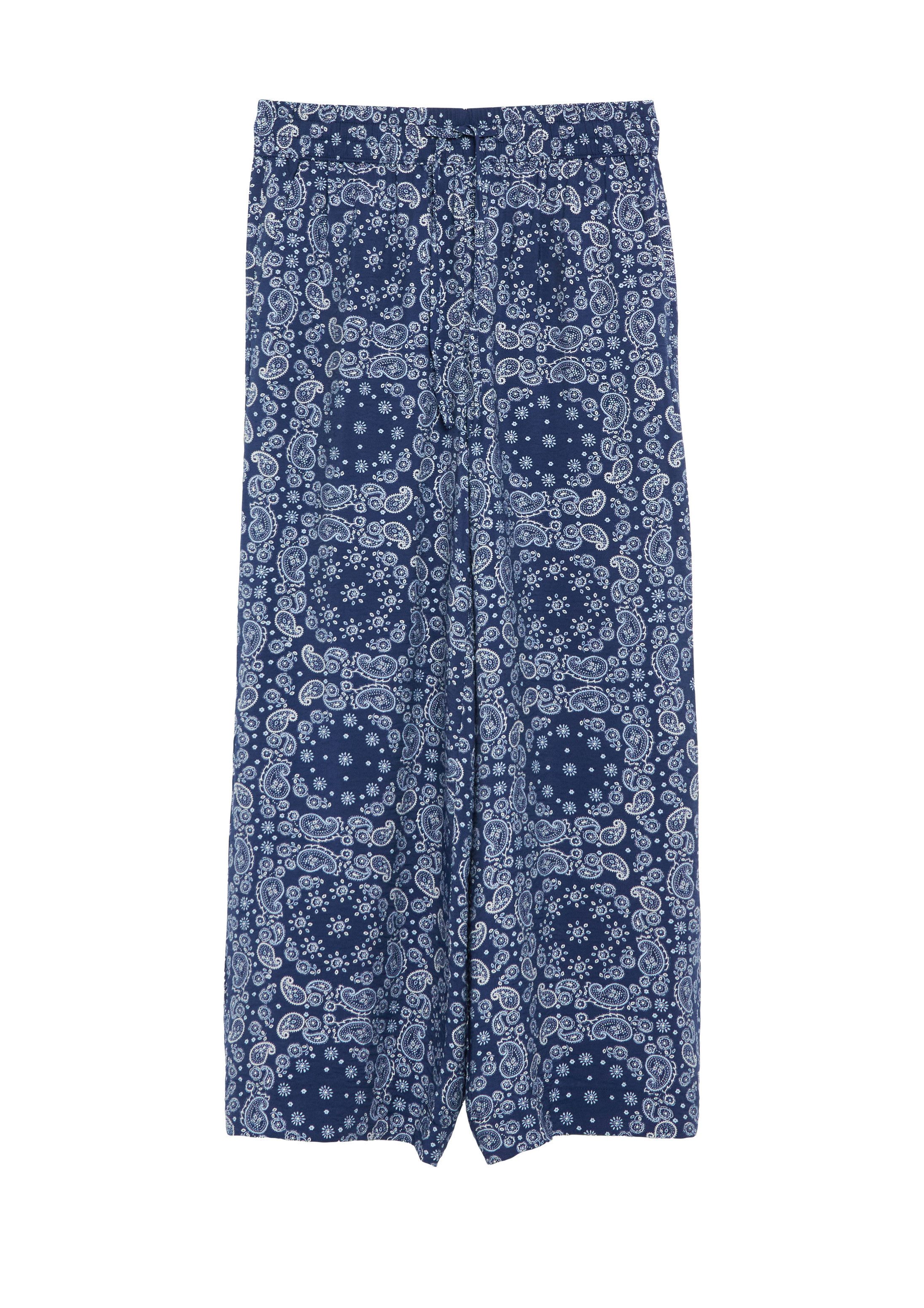 s.Oliver Culotte Hose Strukturierte Culotte aus Viskosemix