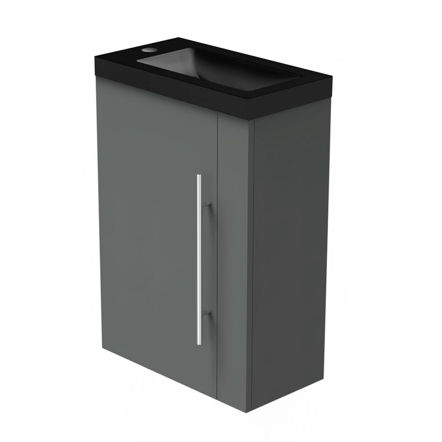 duschspa Waschtisch 45 cm Breite, Schwarz günstig online kaufen