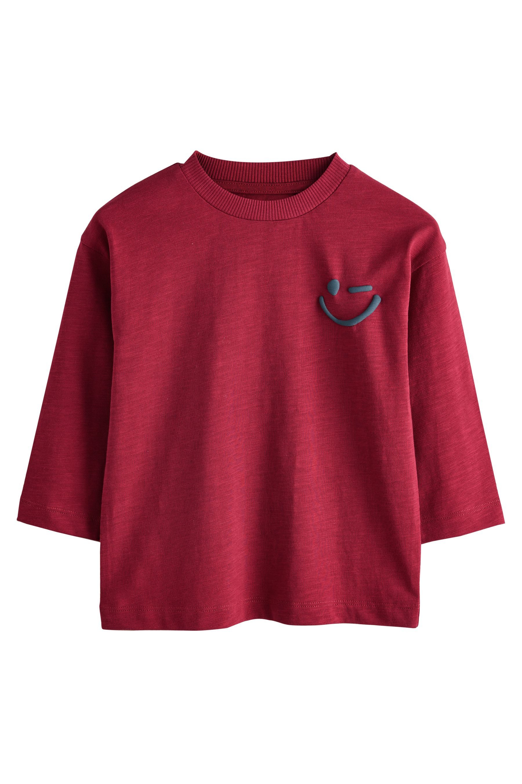 Next Langarmshirt Langarmshirt, Semi unifarben (1-tlg) günstig online kaufen