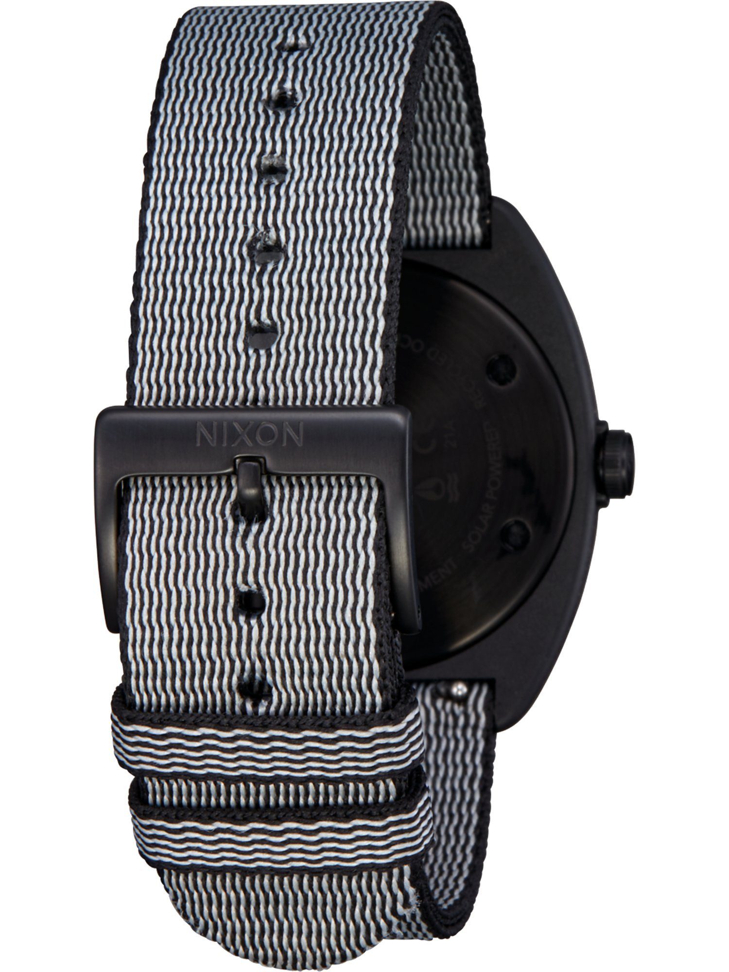 Nixon Quarzuhr Analog Klassikuhr Solar, Nixon schwarz Unisex-Uhren