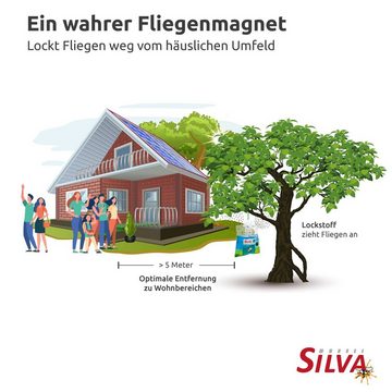 Silva Haus & Garten Fliegenwedler Silva Monitoring Fliegenfalle Outdoor, 1-tlg., natürlicher Wirkstoff, ohne Insektizide, ohne Chemie