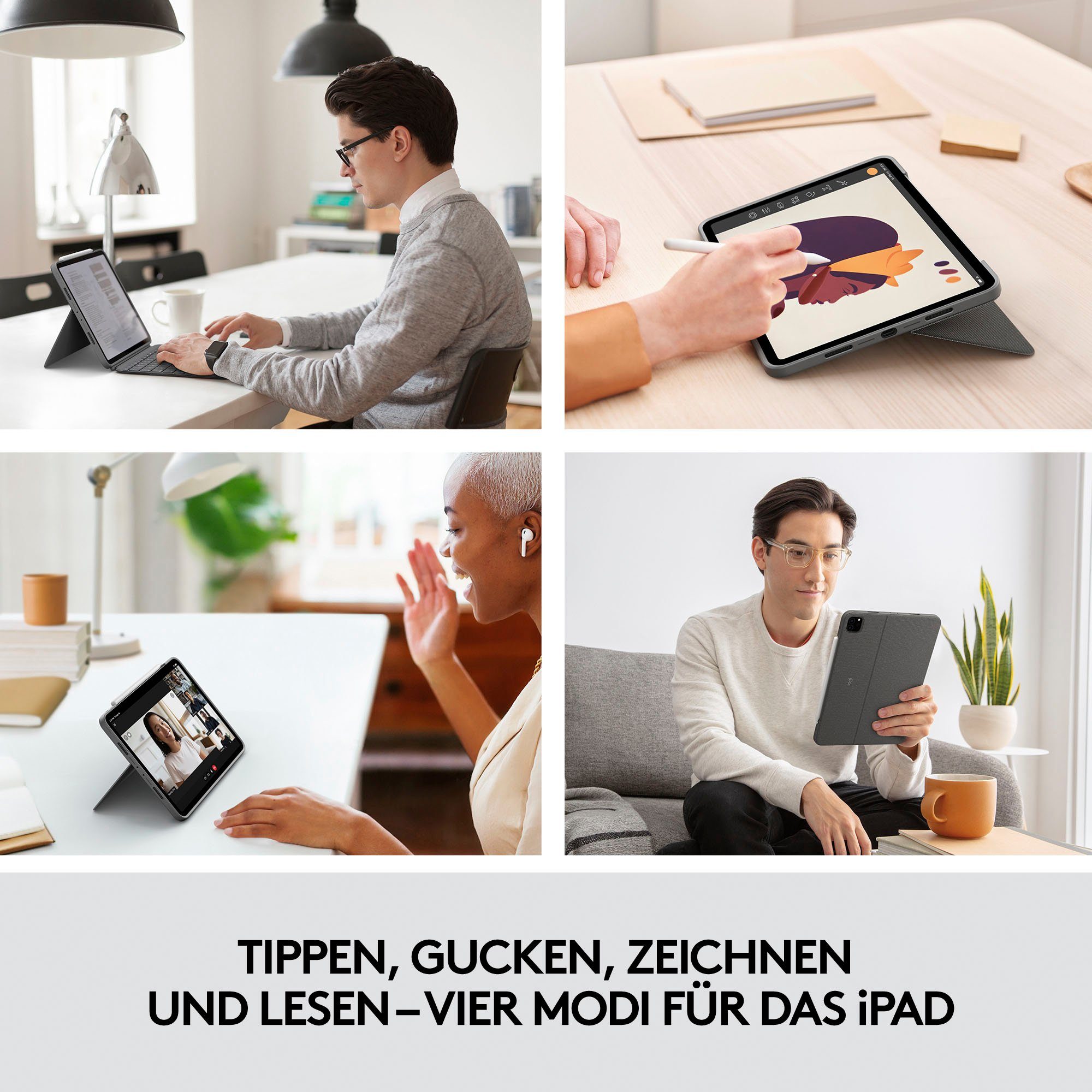Logitech Combo Touch iPad Pro 11 Zoll iPad-Tastatur