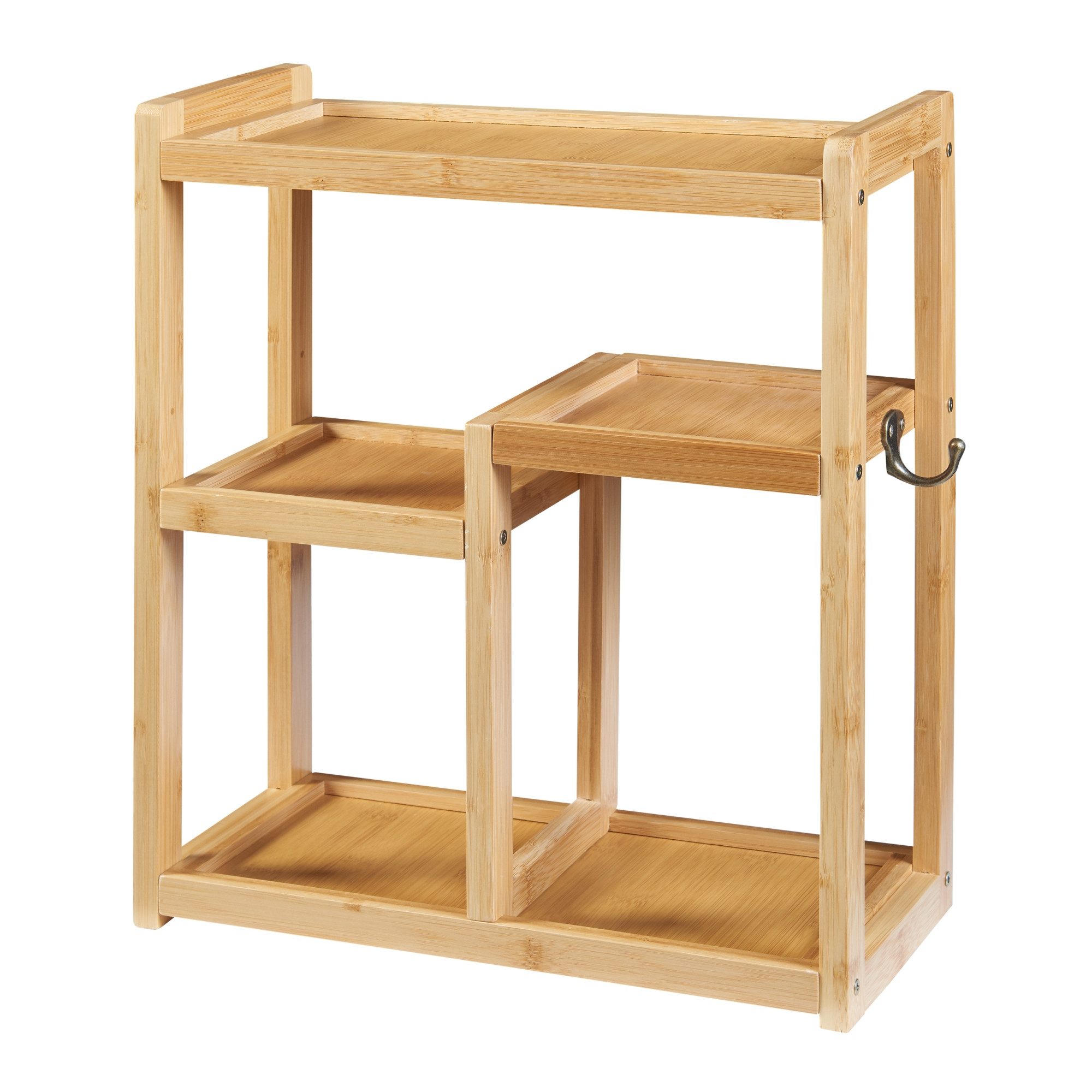 en.casa Badregal, »Höör« mit 5 Ablagen 42 x 37 x 17 cm Bambus günstig online kaufen