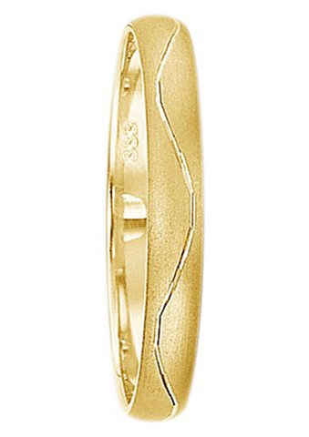Firetti Trauring mit Gravur »matt, Diamantschnitt in Wellenform, 3,0 mm breit«, Made in Germany, wahlweise mit oder ohne Brillant