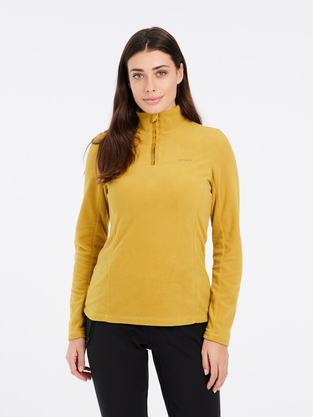 Protest Rollkragenpullover MUTEZ 1/4 zip top 757 Oliveoil Green
