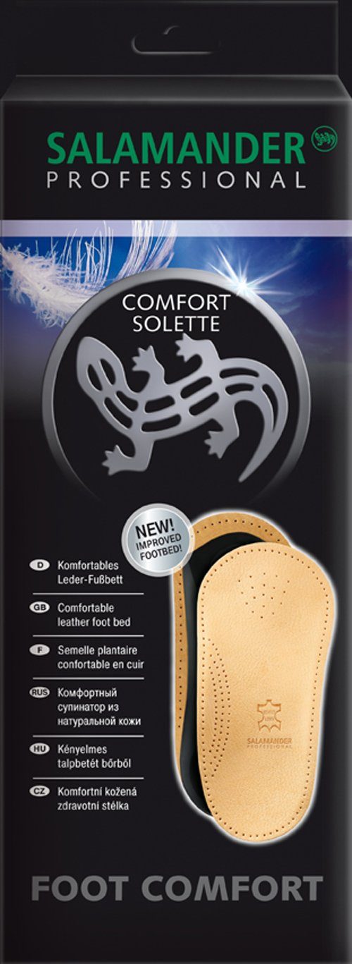 Salamander Fußbetteinlage Comfort Solette - kurzes Lederfußbett