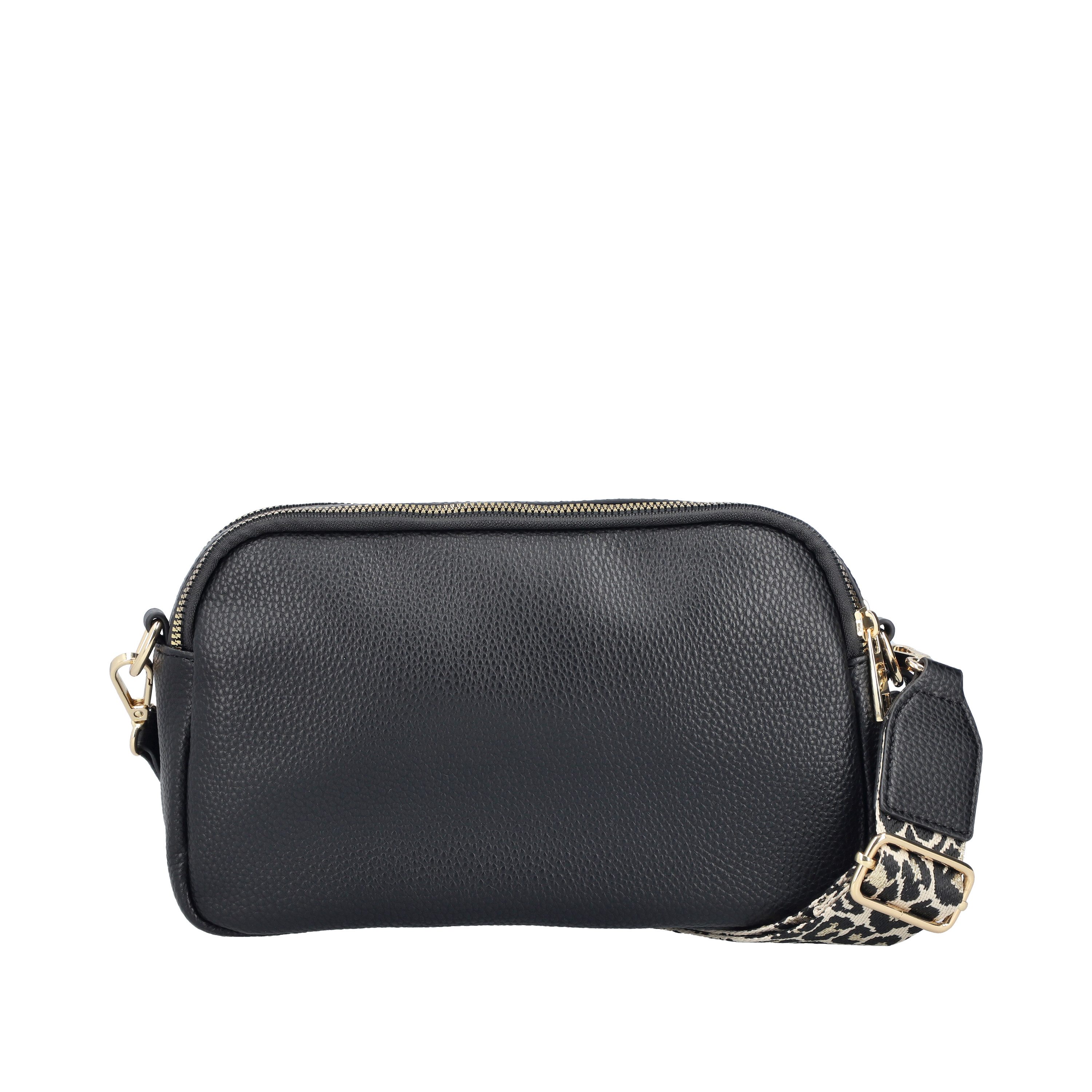 Rieker Umhängetasche, Damen Schultertasche, Handtasche mit zwei Reißverschlüssen