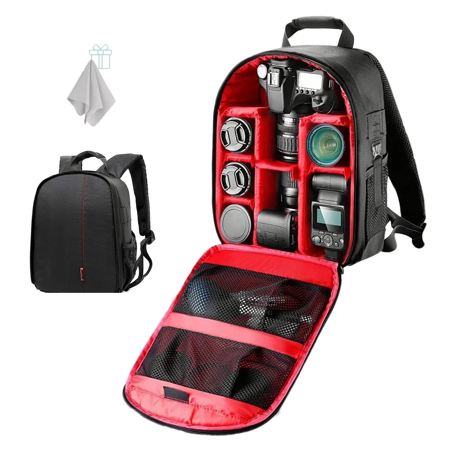 Kameratasche Doppel-Reißverschluss Kameratasche Universal Kamera-Tasche