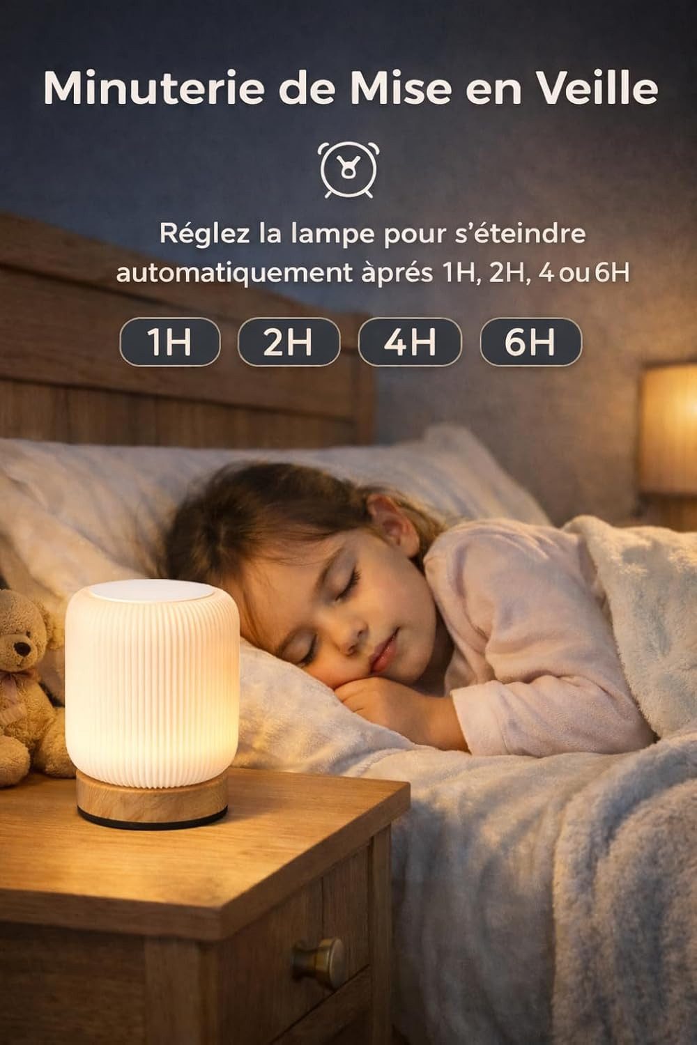 ibettertec LED Nachttischlampe LED Nachtlicht Nachttischlampe Touch-Lampe,USB,Dimmbar, LED fest integriert, stufenlos dimmbar, Soft-Light-Touch-Steuerung,Nachtlicht für Kinder,3 Helligkeitsstufen