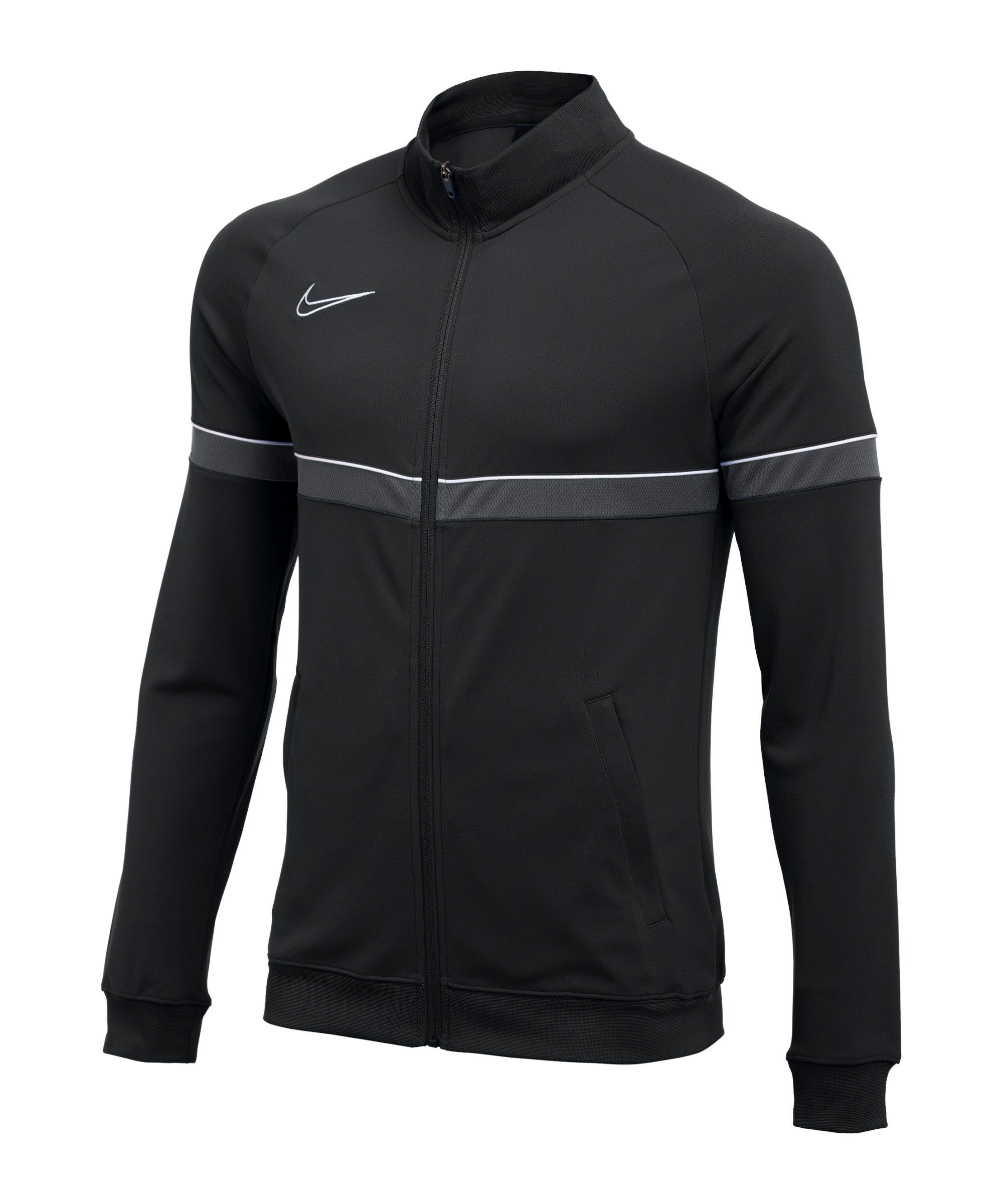 Nike Sweatjacke Academy Knit 21 Trainingsjacke schwarzweissgrau