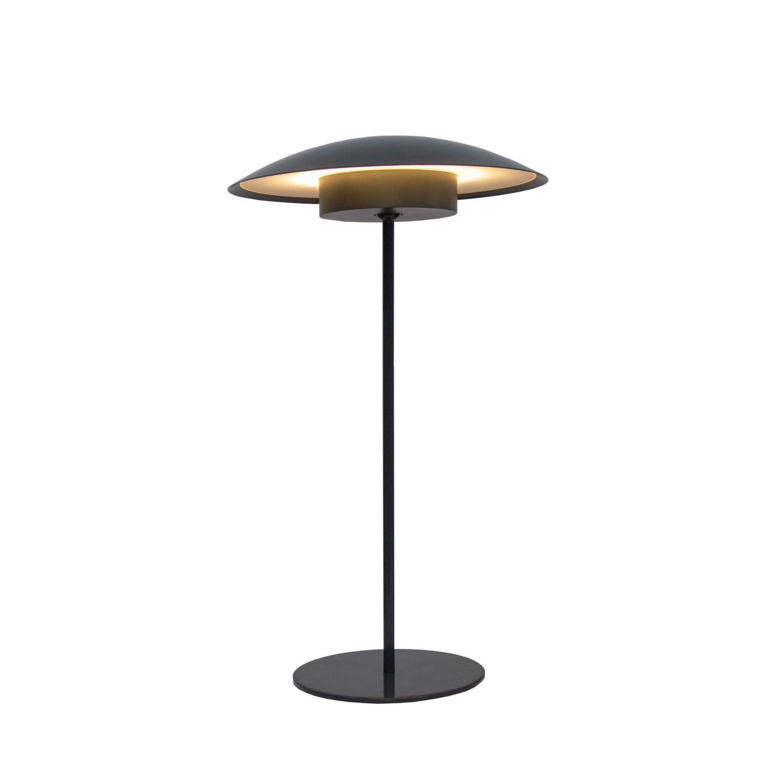 Licht-Erlebnisse Gartenleuchte BALGE, LED fest integriert, Warmweiß, LED Akku Touch Ø 22 cm 40 cm IP44 Anthrazit 3000 K kabellos tragbar