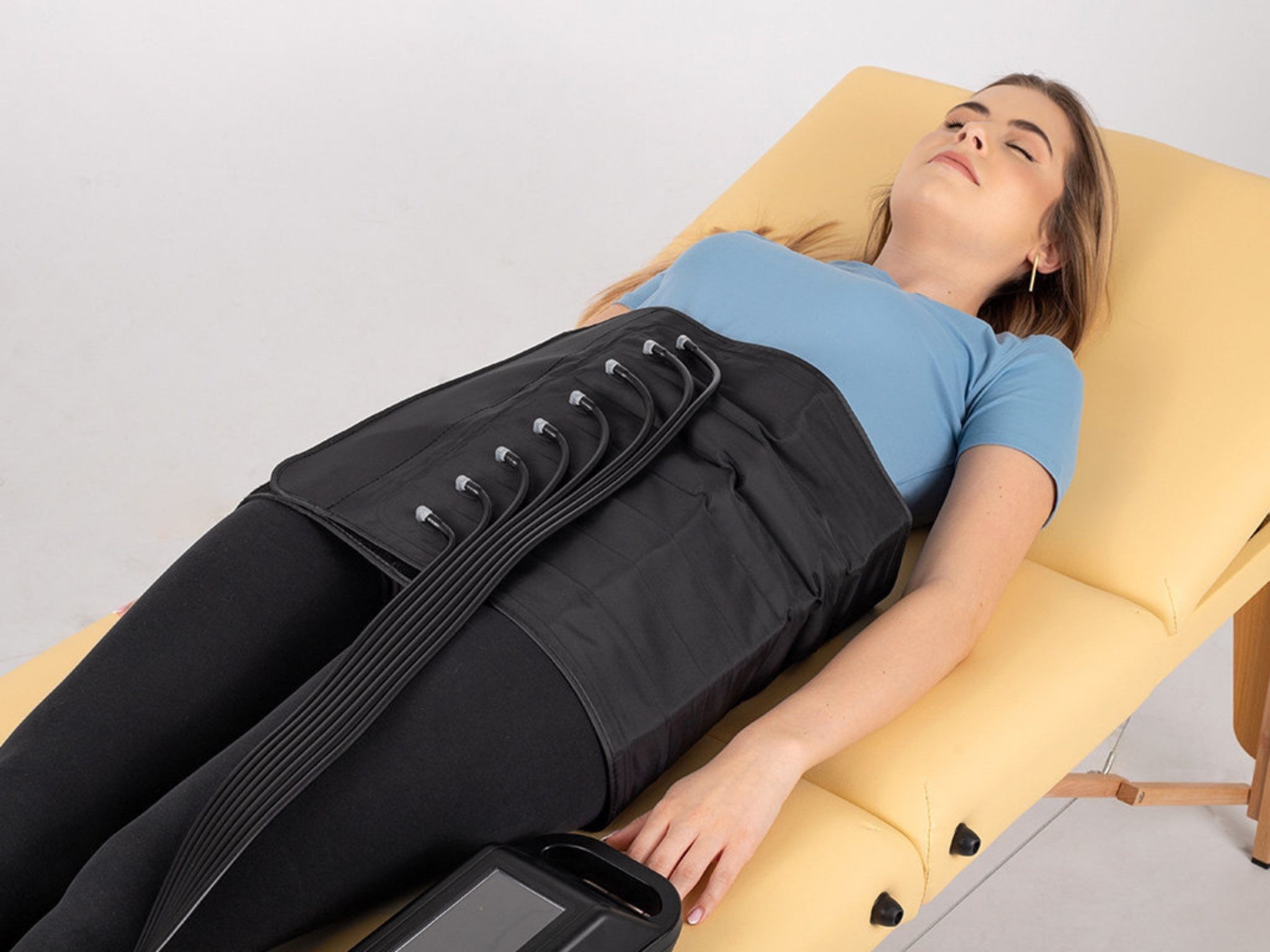 Habys Massageliege Manschette zur Lymphdrainage 8-Kammern, Hüfte und Bauch