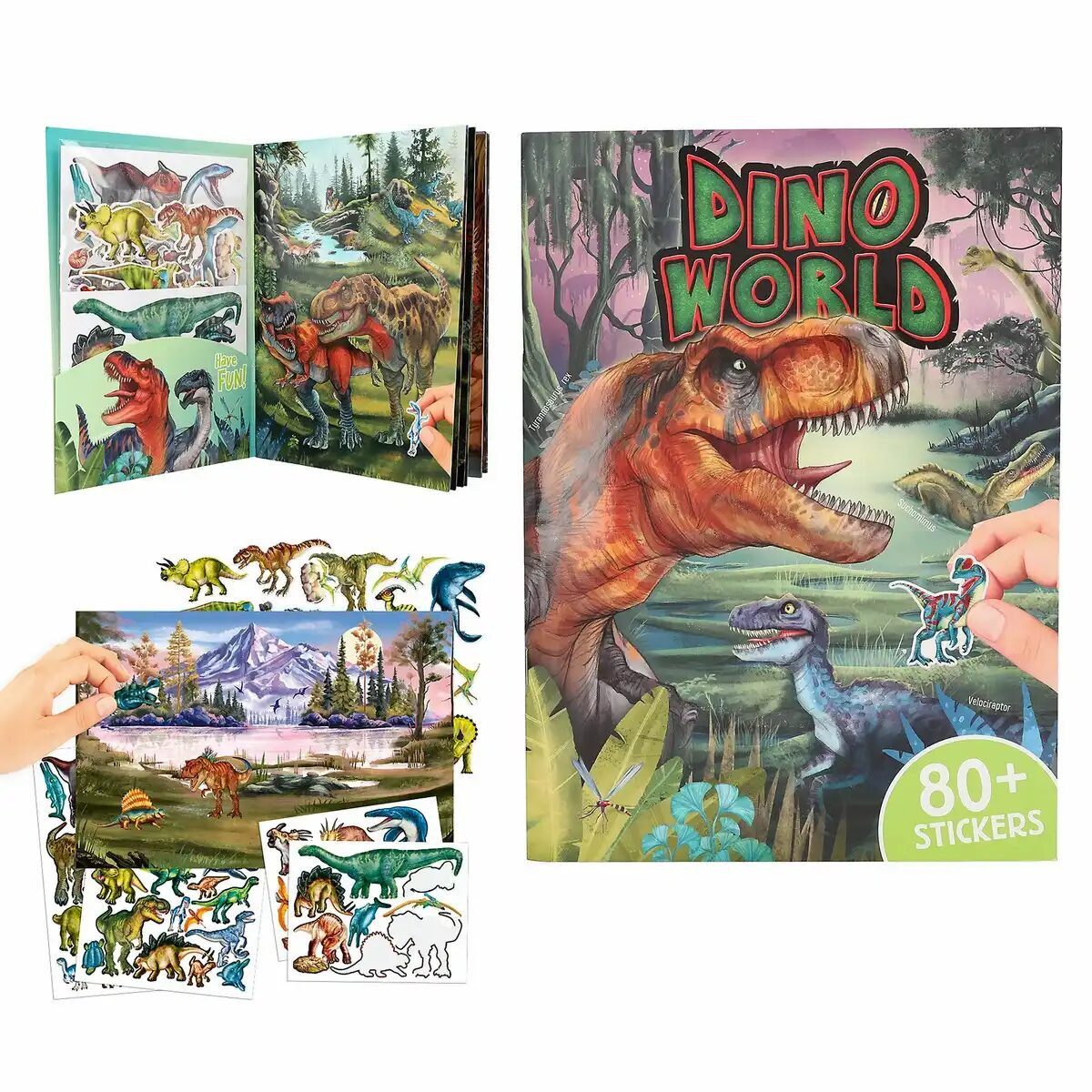 Dino World Stickerbuch DINO World Stickerbuch mit Puffy Stickern