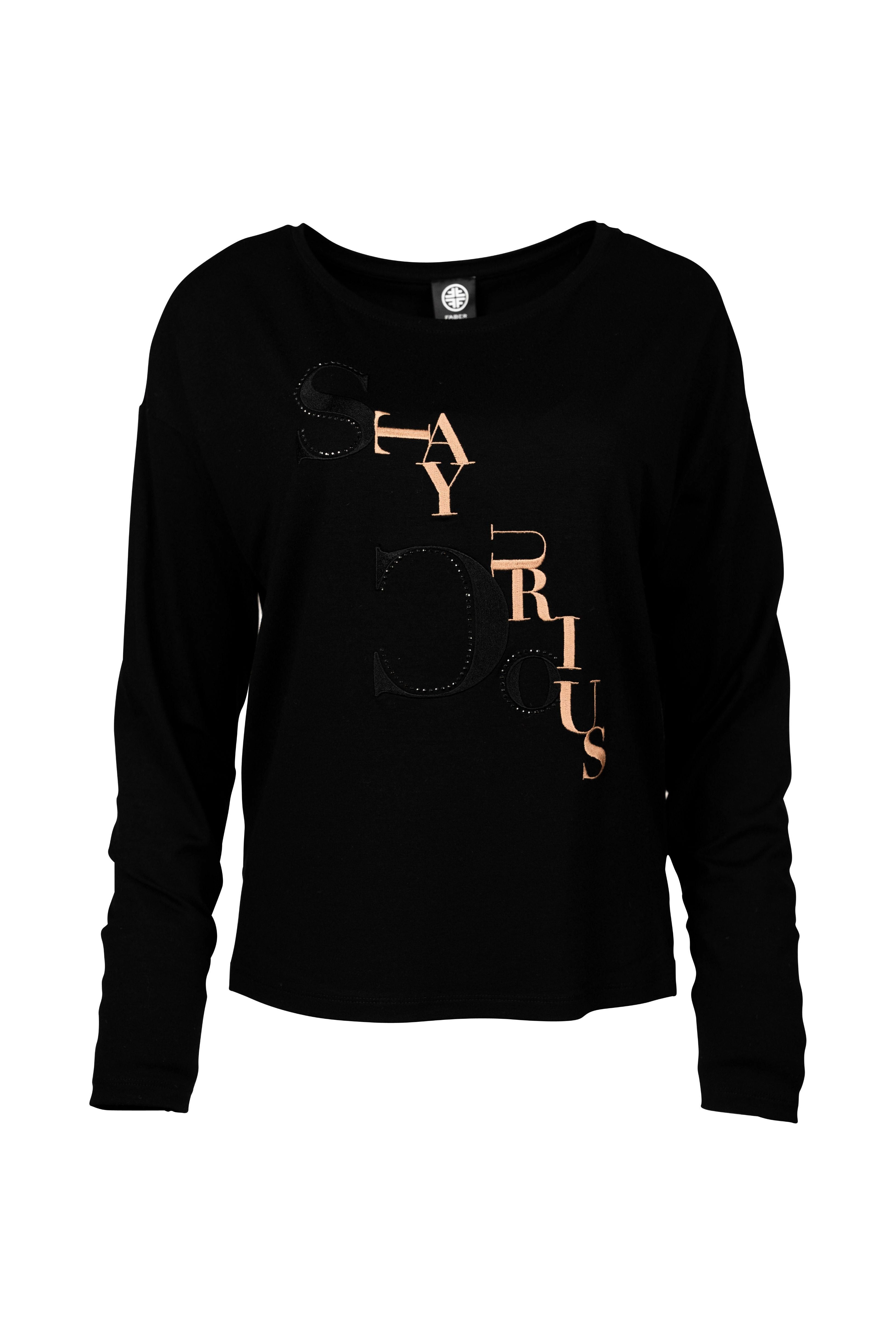 Faber Langarmshirt Langarmshirt mit Stickerei mit Stickerei günstig online kaufen