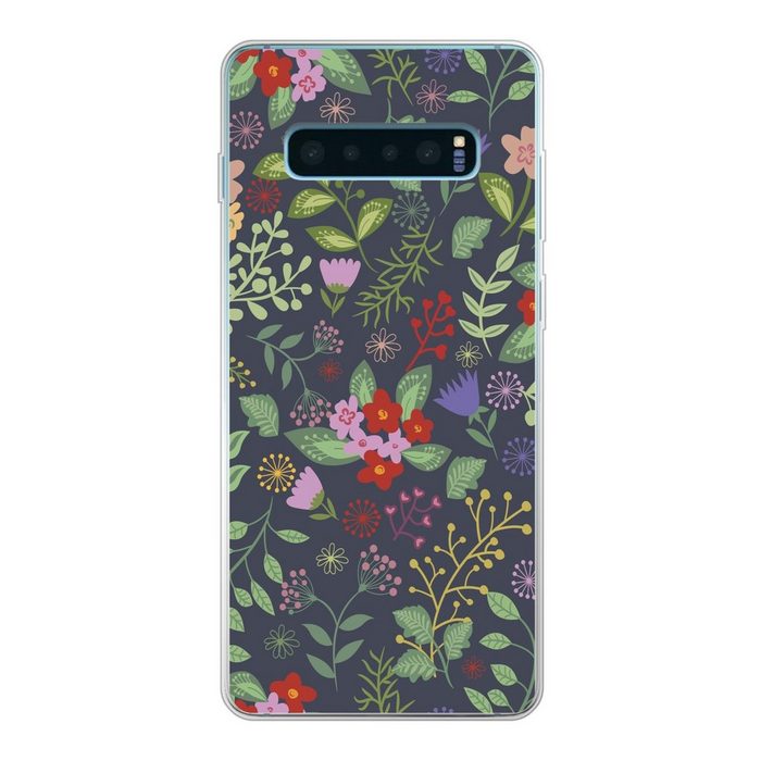 MuchoWow Handyhülle Eine florale Illustration mit viel Farbe Phone Case Handyhülle Samsung Galaxy S10 Lite Silikon Schutzhülle