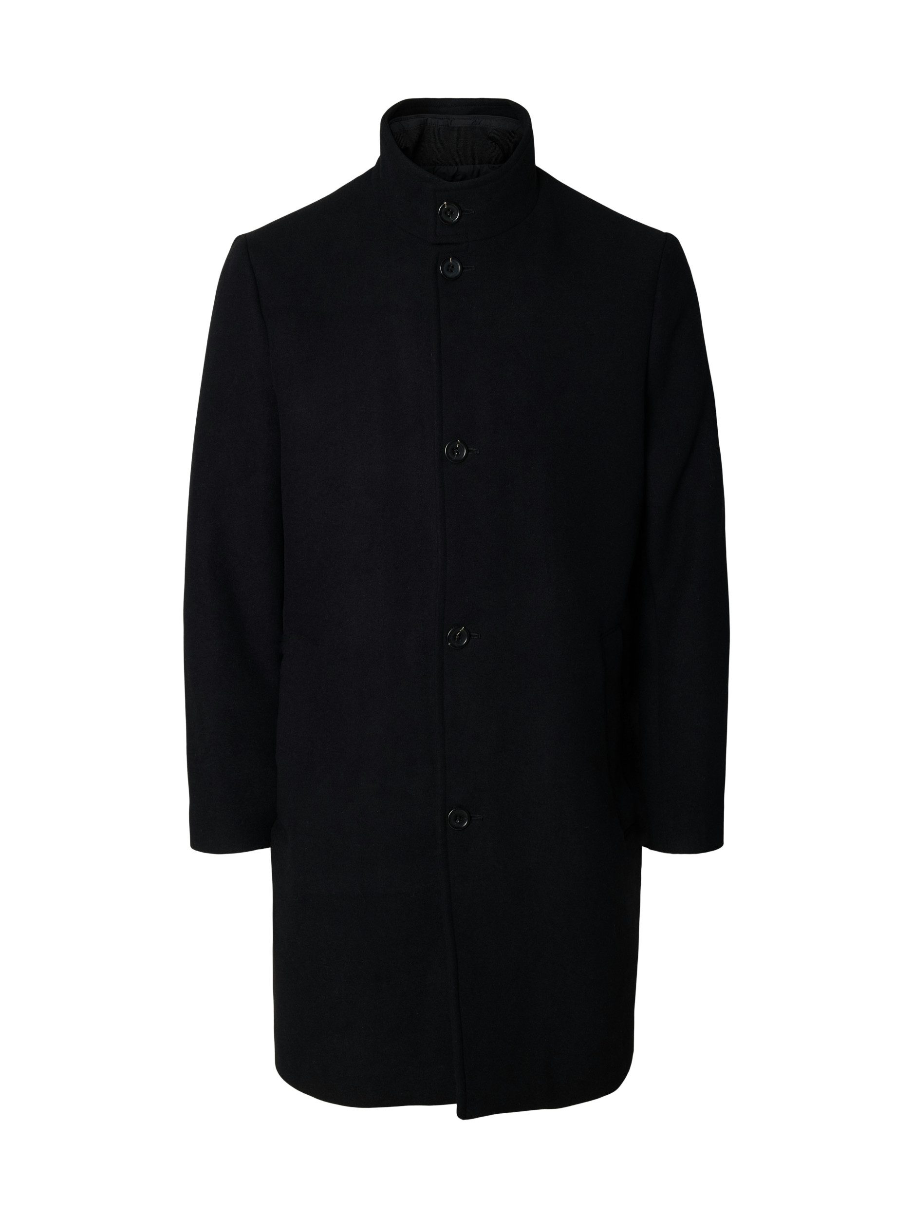 SELECTED HOMME Kurzmantel SLHRAINAR WOOL BLEND COAT NOOS