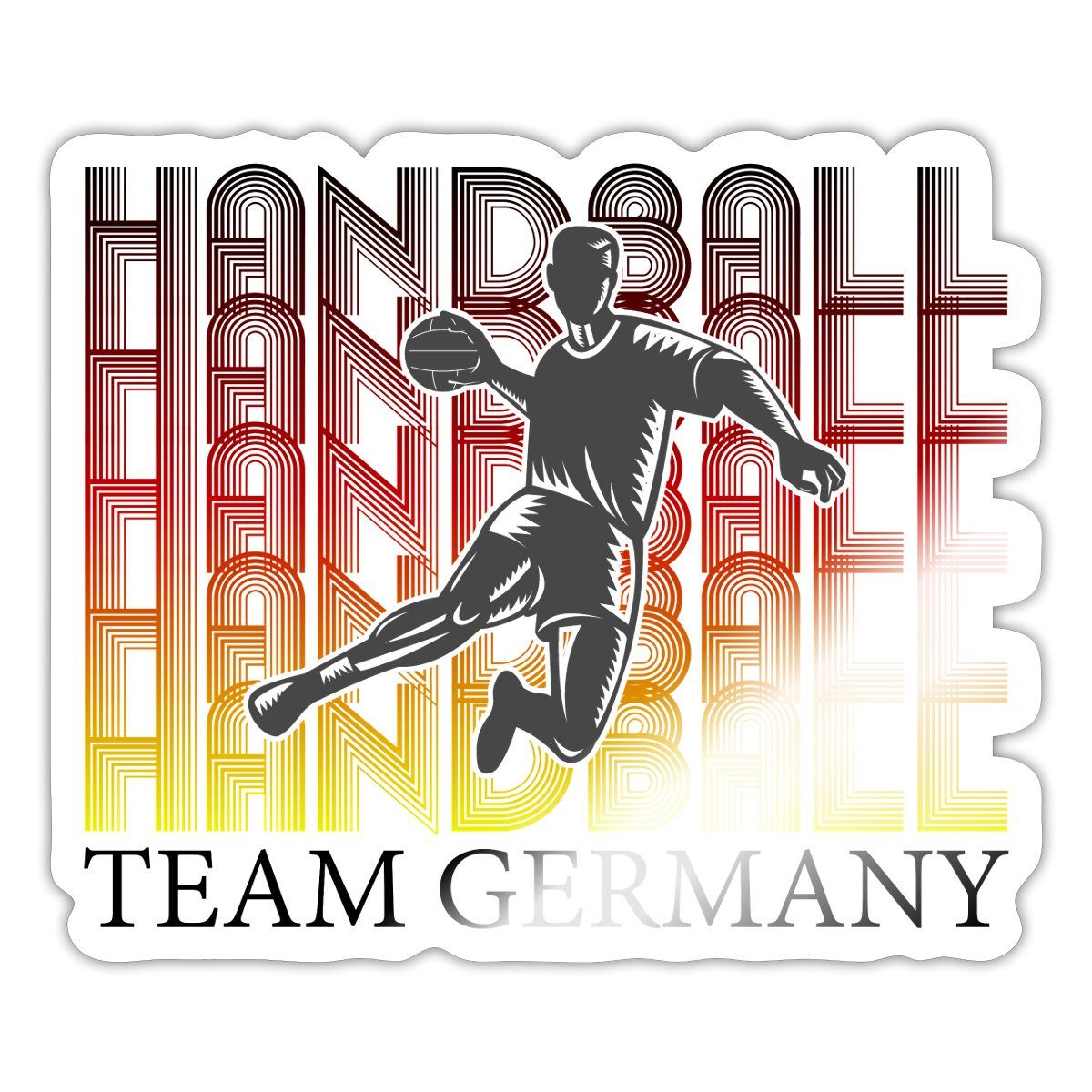 Spreadshirt Aufkleber Handball Team Germany Sticker Aufkleber