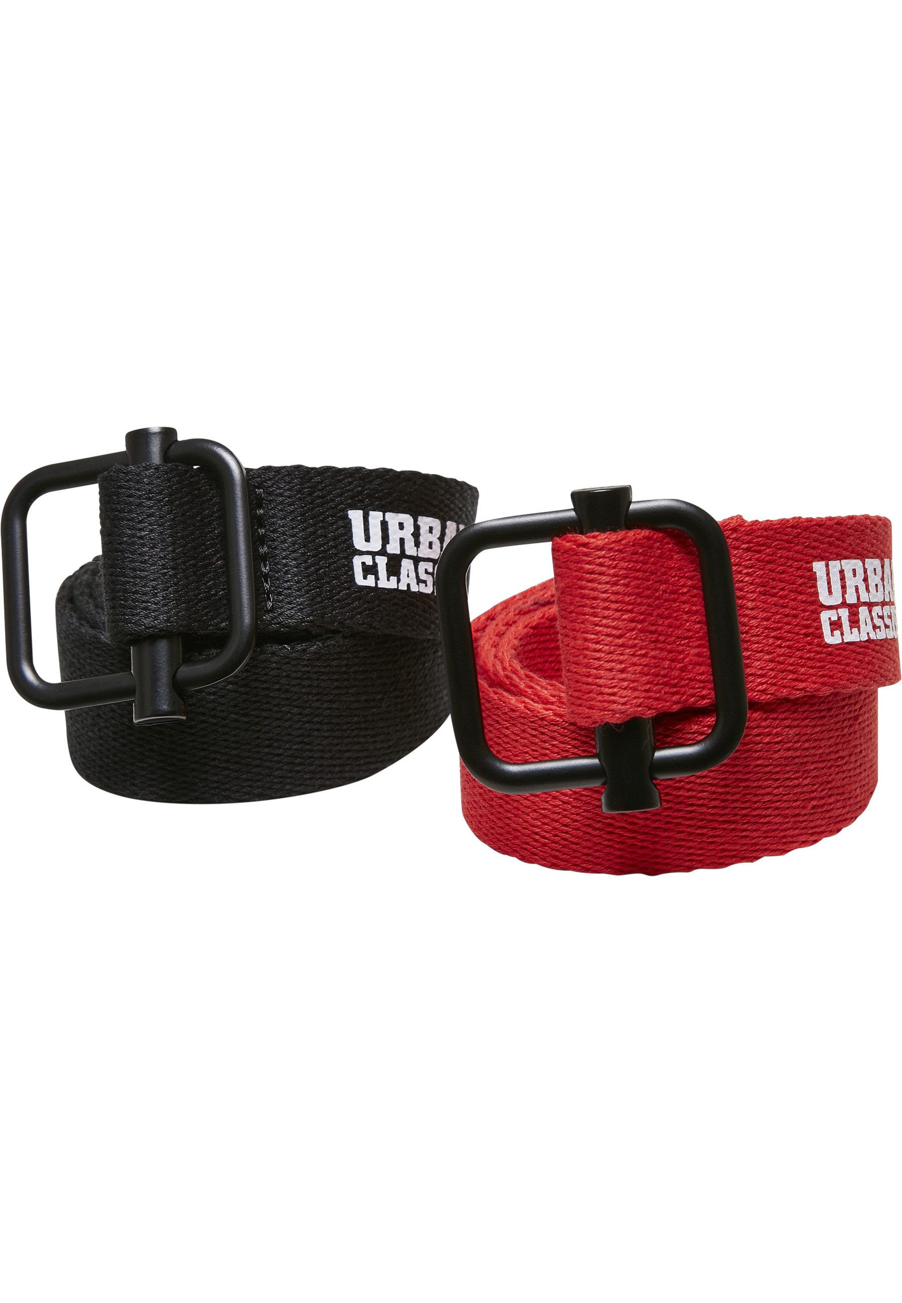 URBAN CLASSICS Hüftgürtel Urban Classics Unisex Industrial Canvas Belt Kids 2-Pack