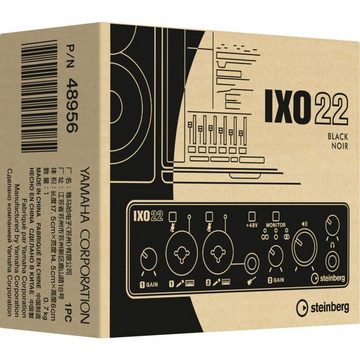 Steinberg Digitales Aufnahmegerät (IXO22 U Black USB-C Audio Interface - USB Audio Interface)