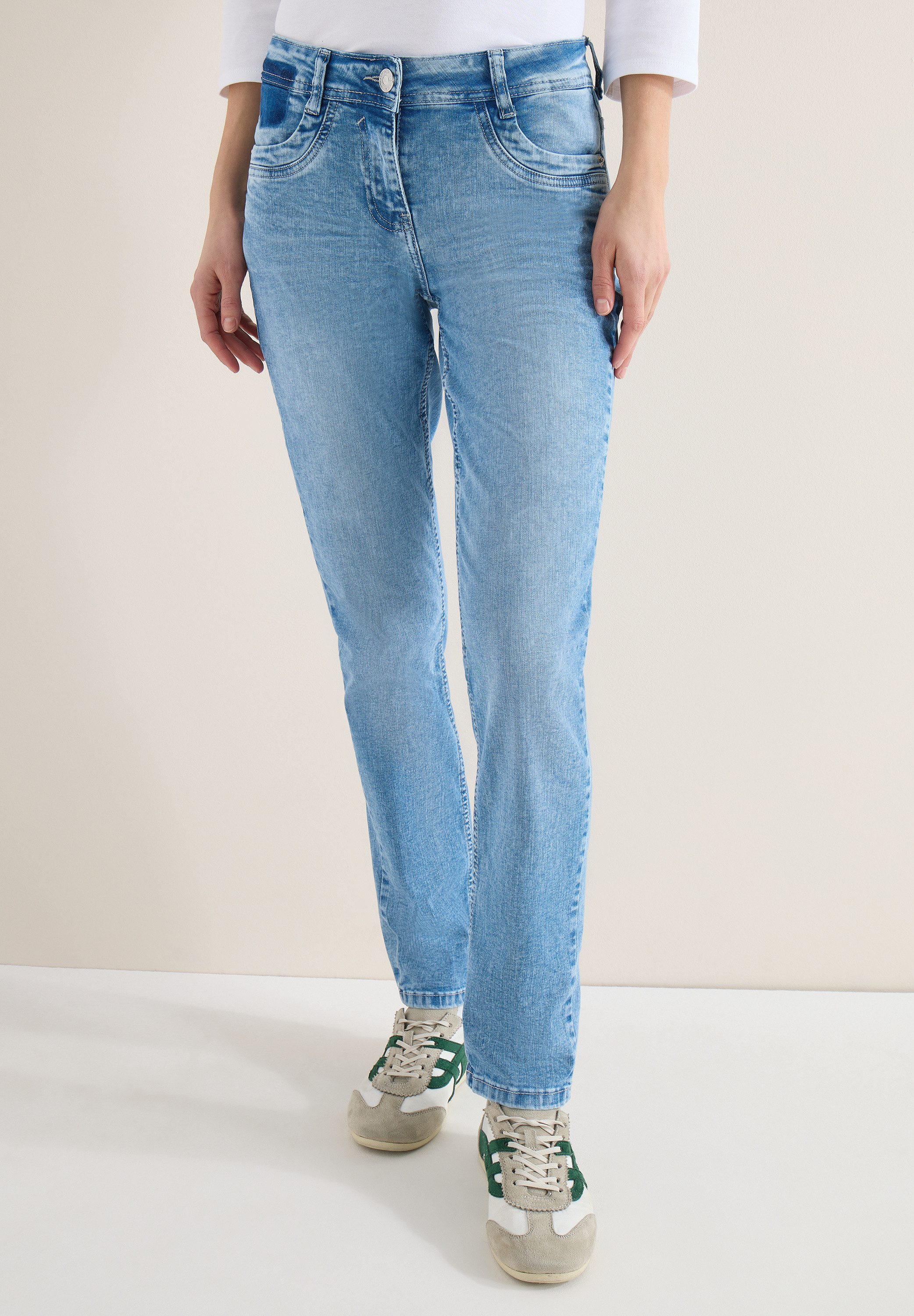 CECIL Slim-fit-Jeans Middle Waist