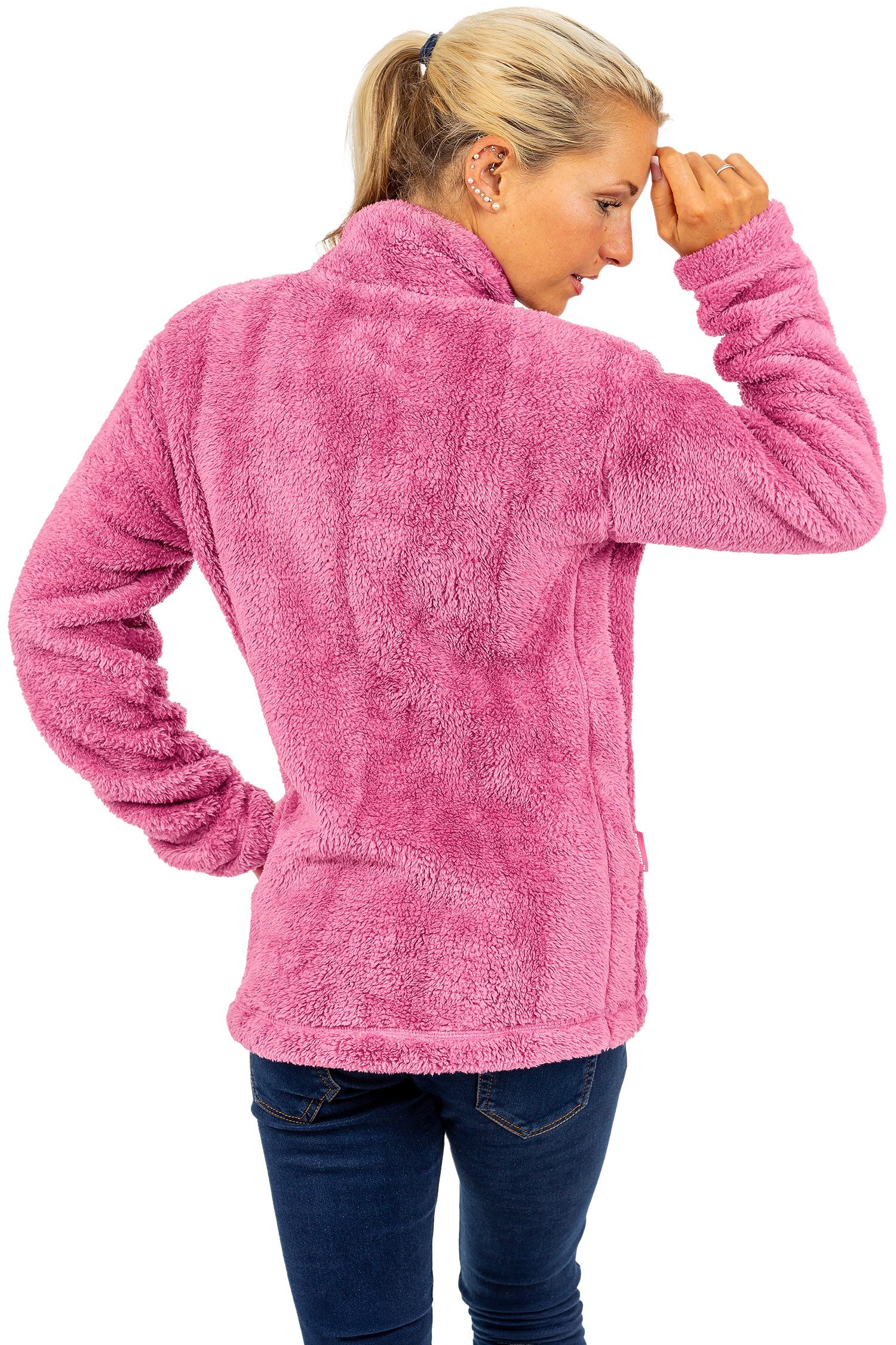 Reichstadt Fleecejacke Damen Fleecejacke 22RSW002 Extravagante Reißverschluss-Anhänger
