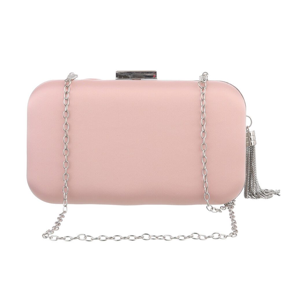 Ital-Design Schultertasche Kleine, Damentasche clutch schultertasche in Altrosa