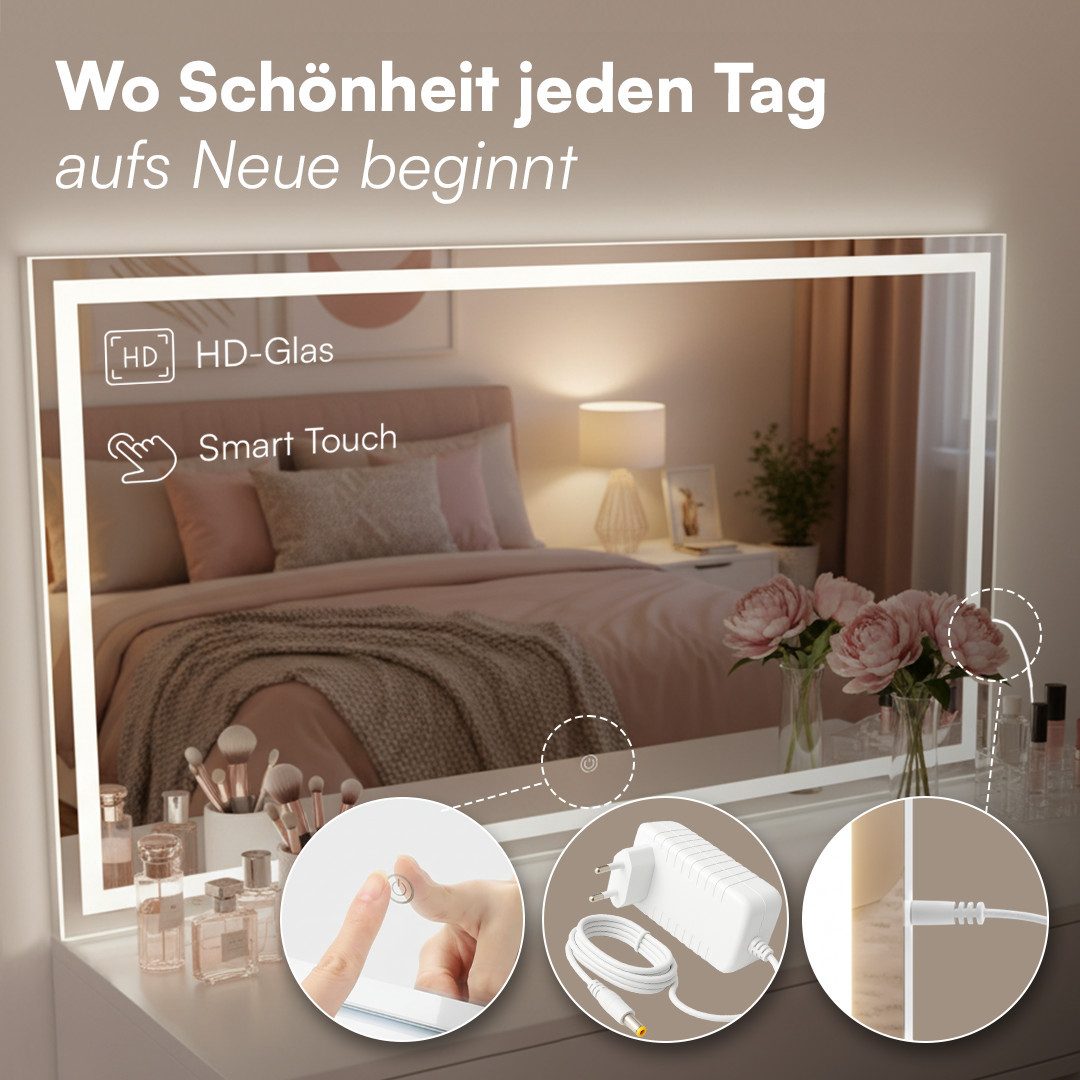 Bellamio Schminkspiegel Livny mit und ohne dimmbarer LED-Beleuchtung (umlau günstig online kaufen