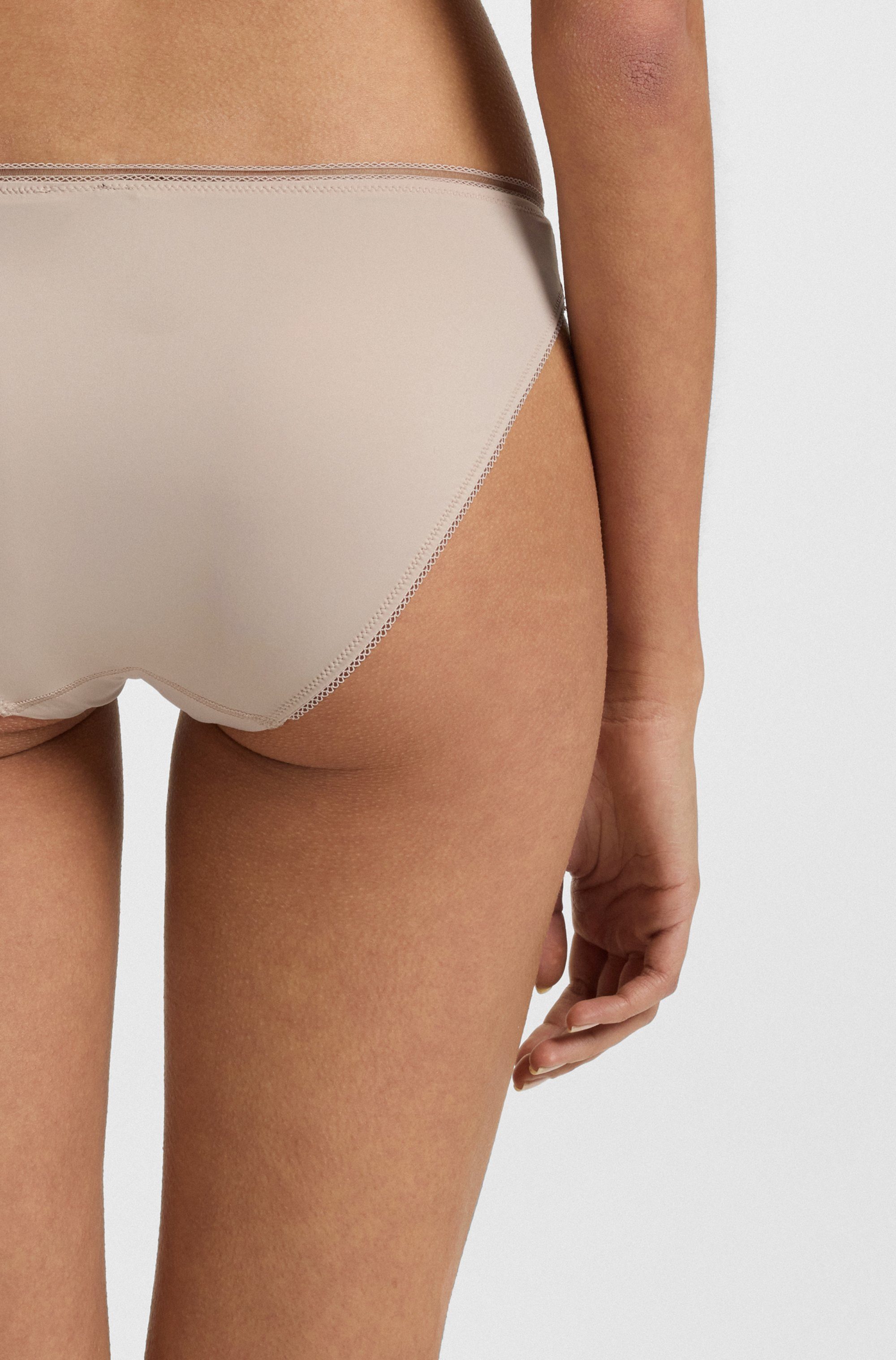 BOSS Slip BRIEF B.PURE mit Spitzeneinsatz